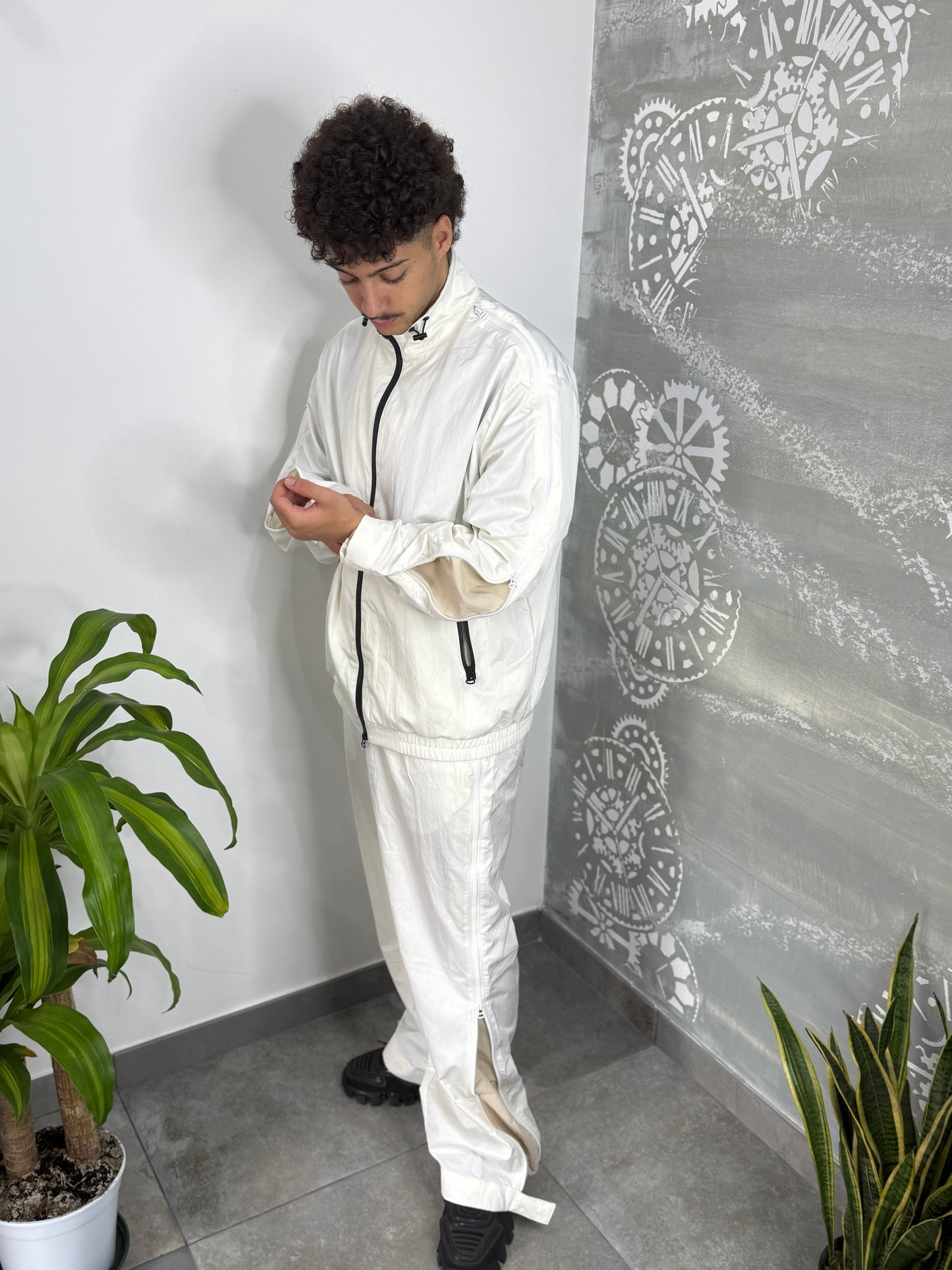 TRACK SUIT MULTIZIP PANNA