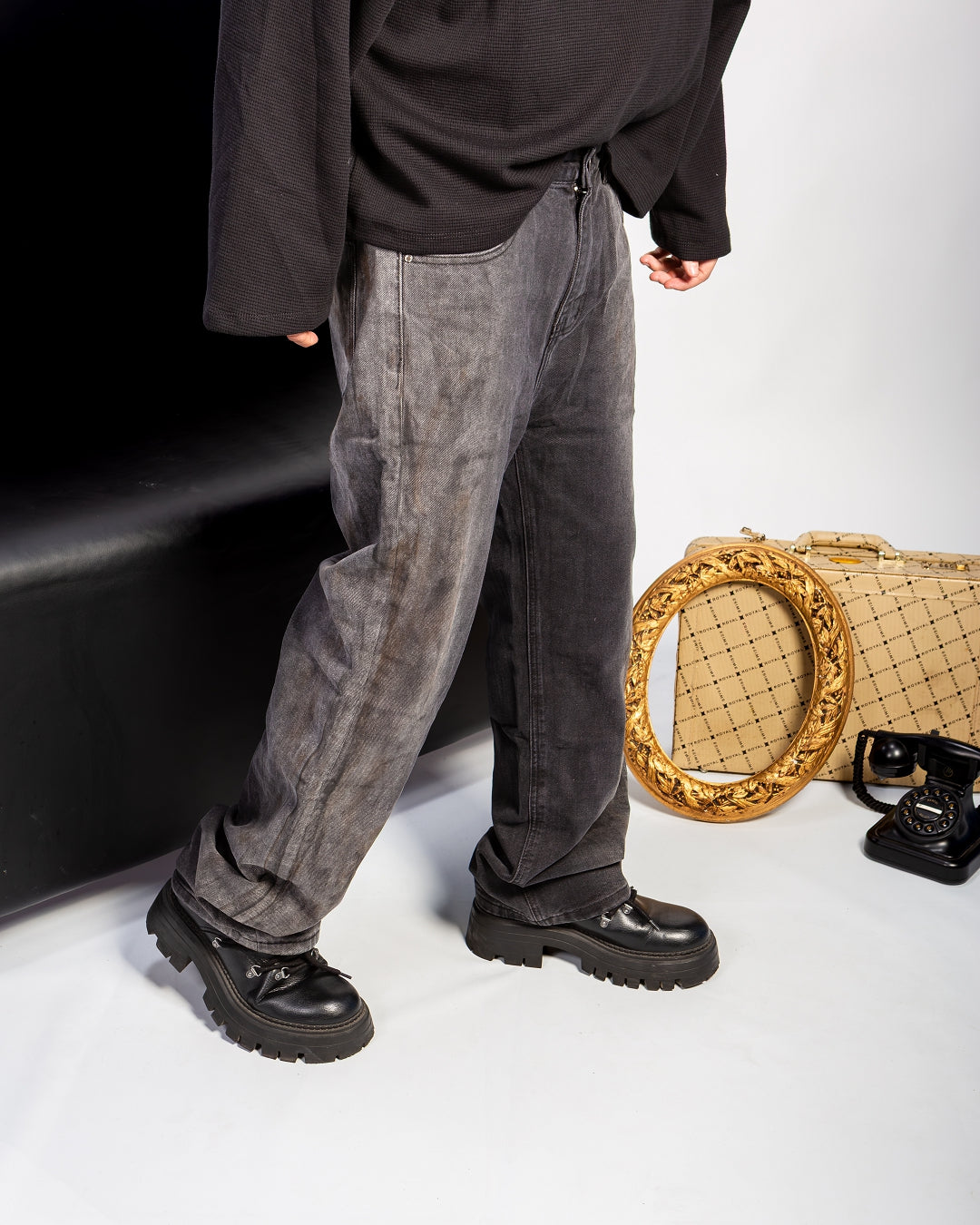 BAGGY MUD WASH BLACK