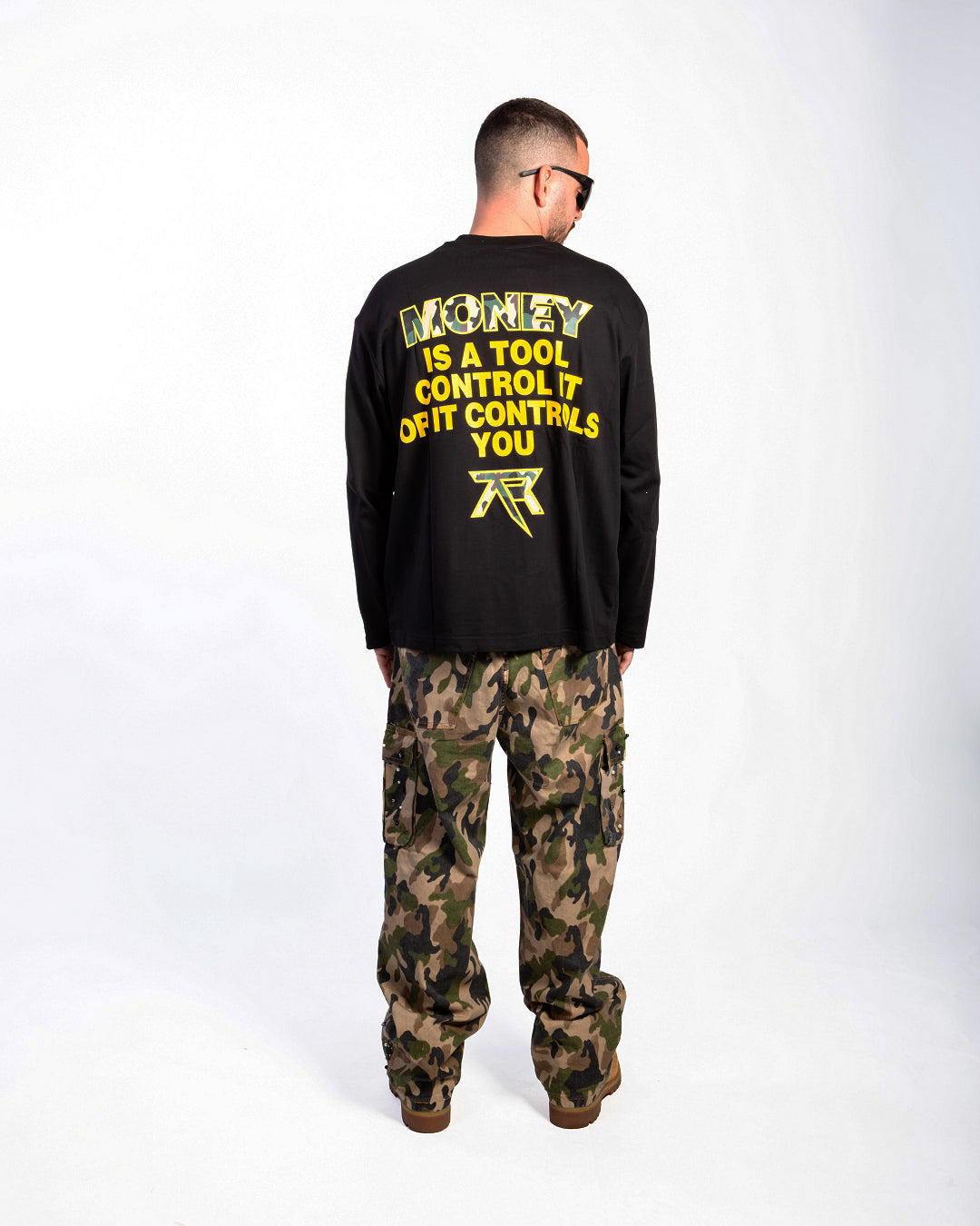 LONG SLEEVE MONEY BLACK