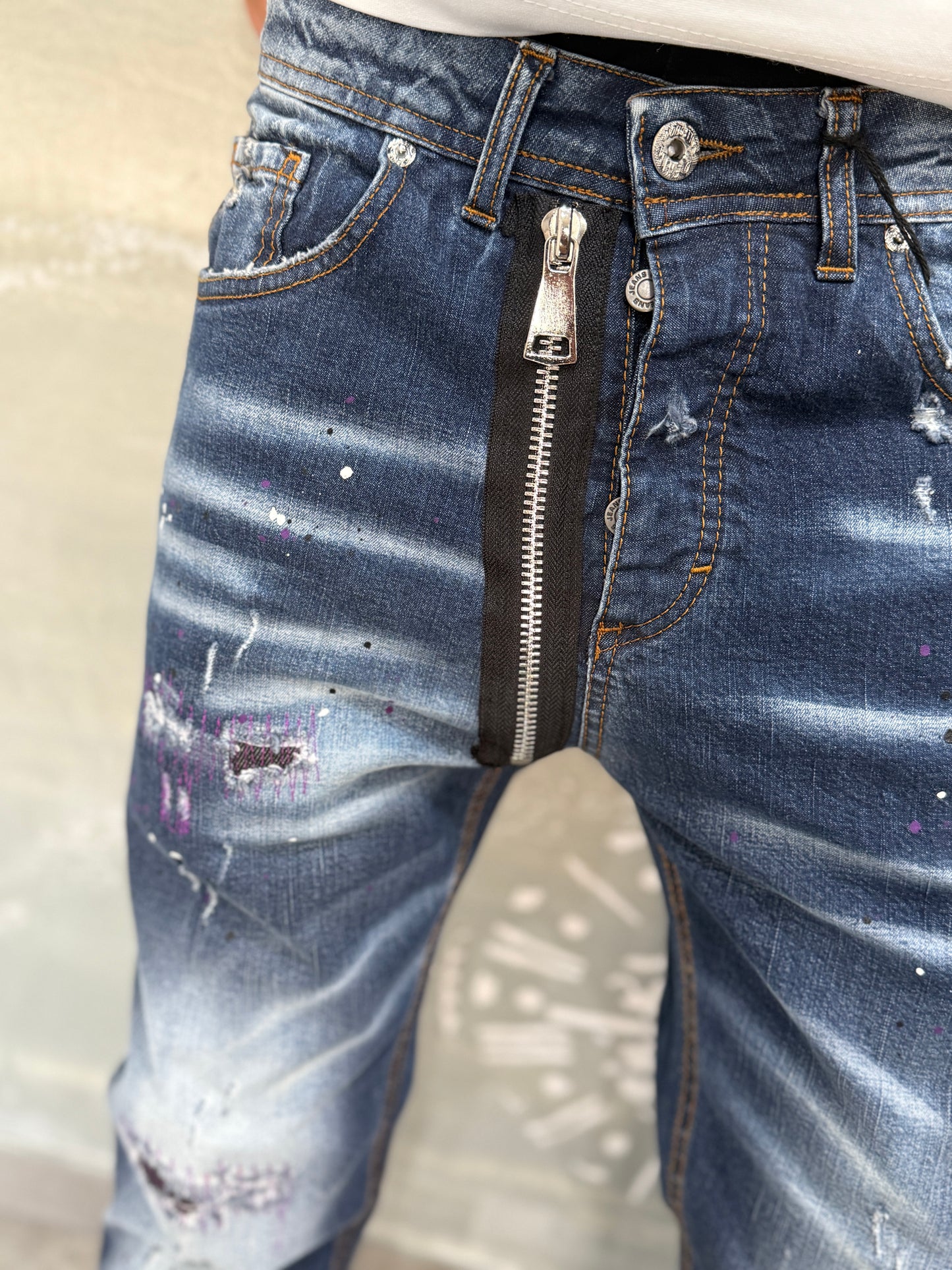 DSQ ZIP BLUE