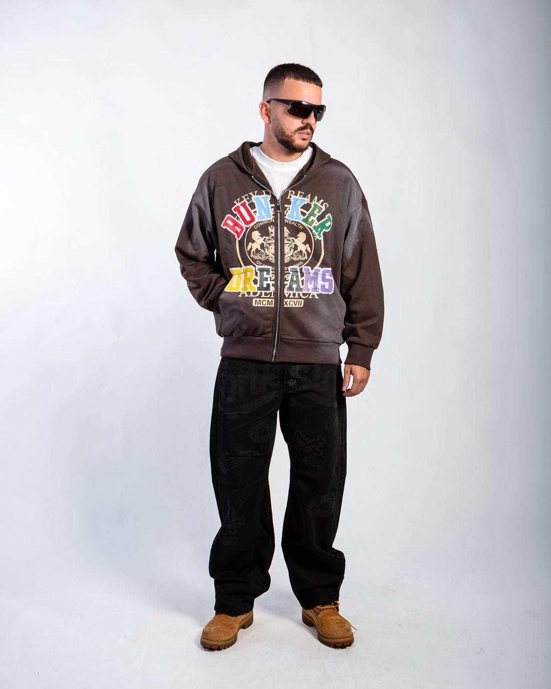 HOODIE BNK DREAMS BROWN