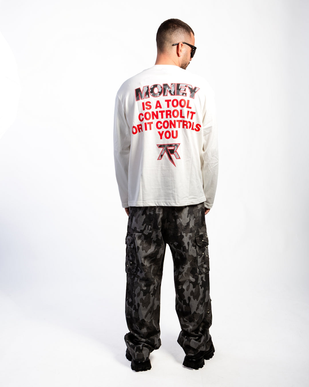 LONG SLEEVE MONEY WHITE
