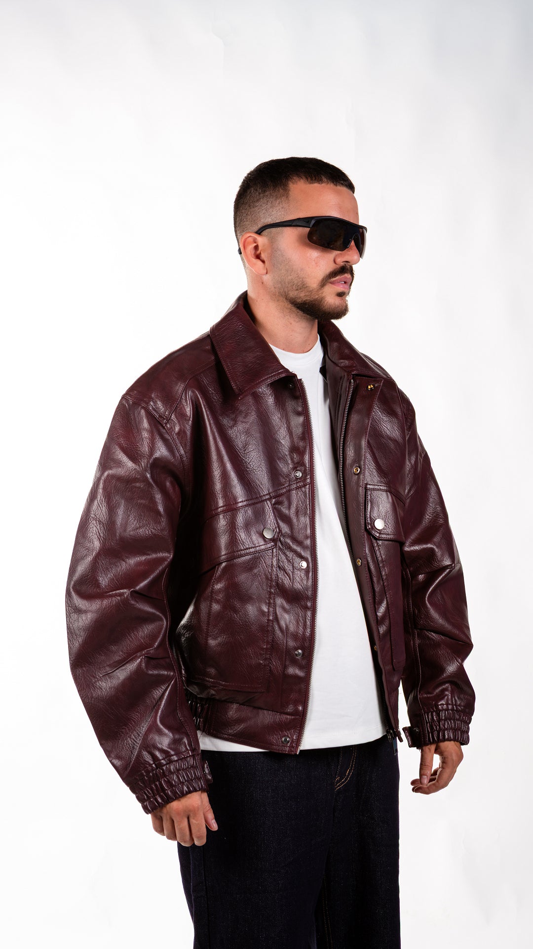 JACKET ECOPELLE BORDEAUX