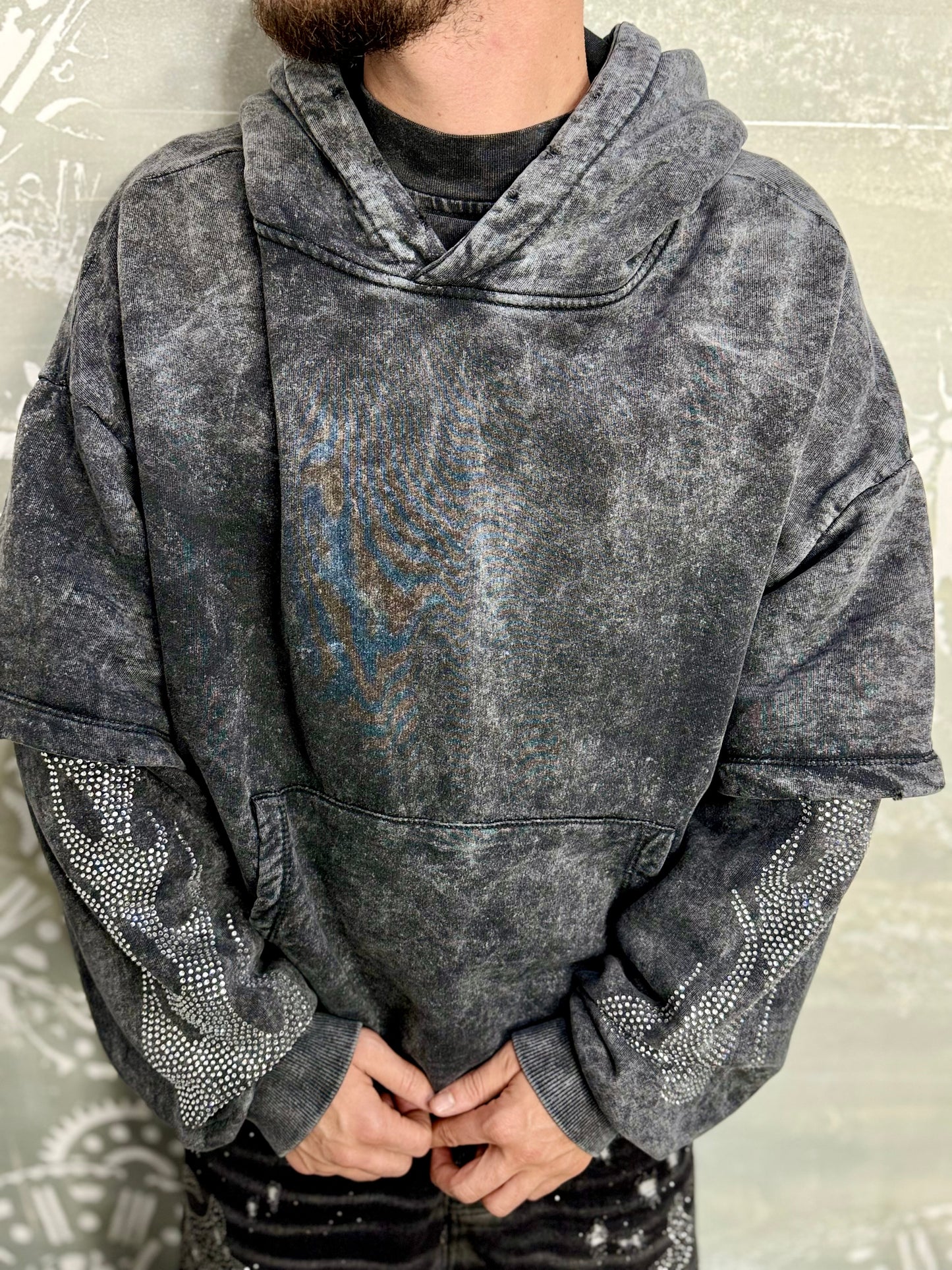 HOODIE WASHED FIAMMA