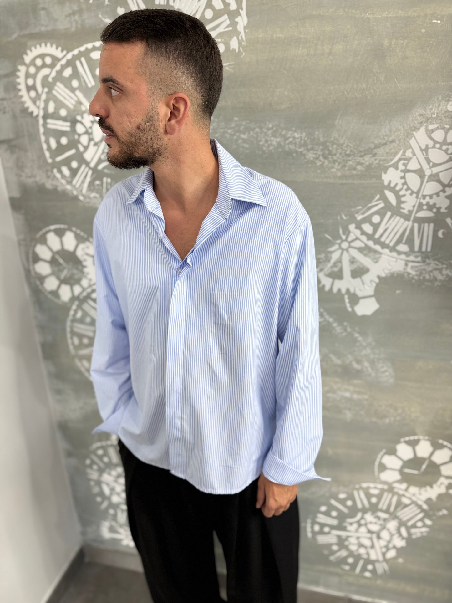 CAMICIA BOTTONE A SCOMPARSA