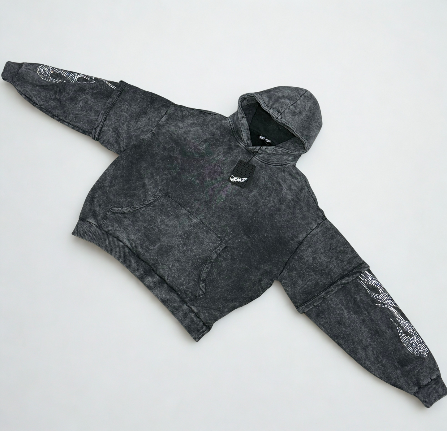 HOODIE WASHED FIAMMA