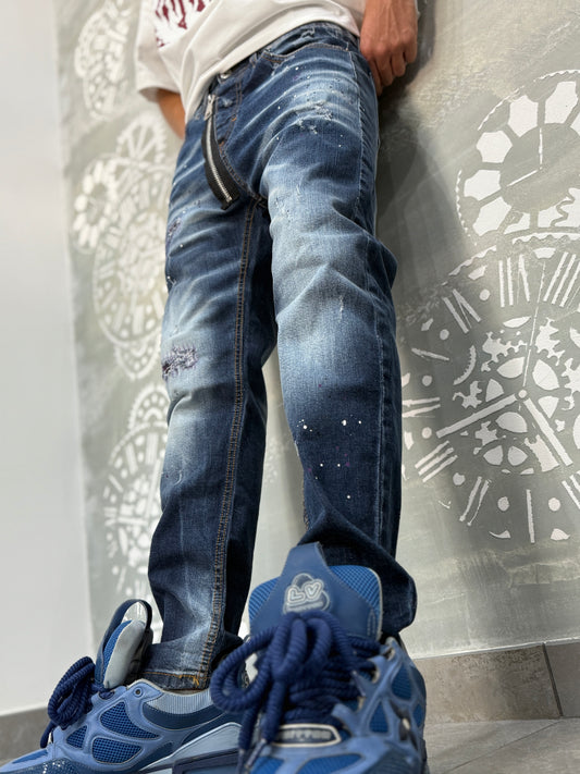DSQ ZIP BLUE