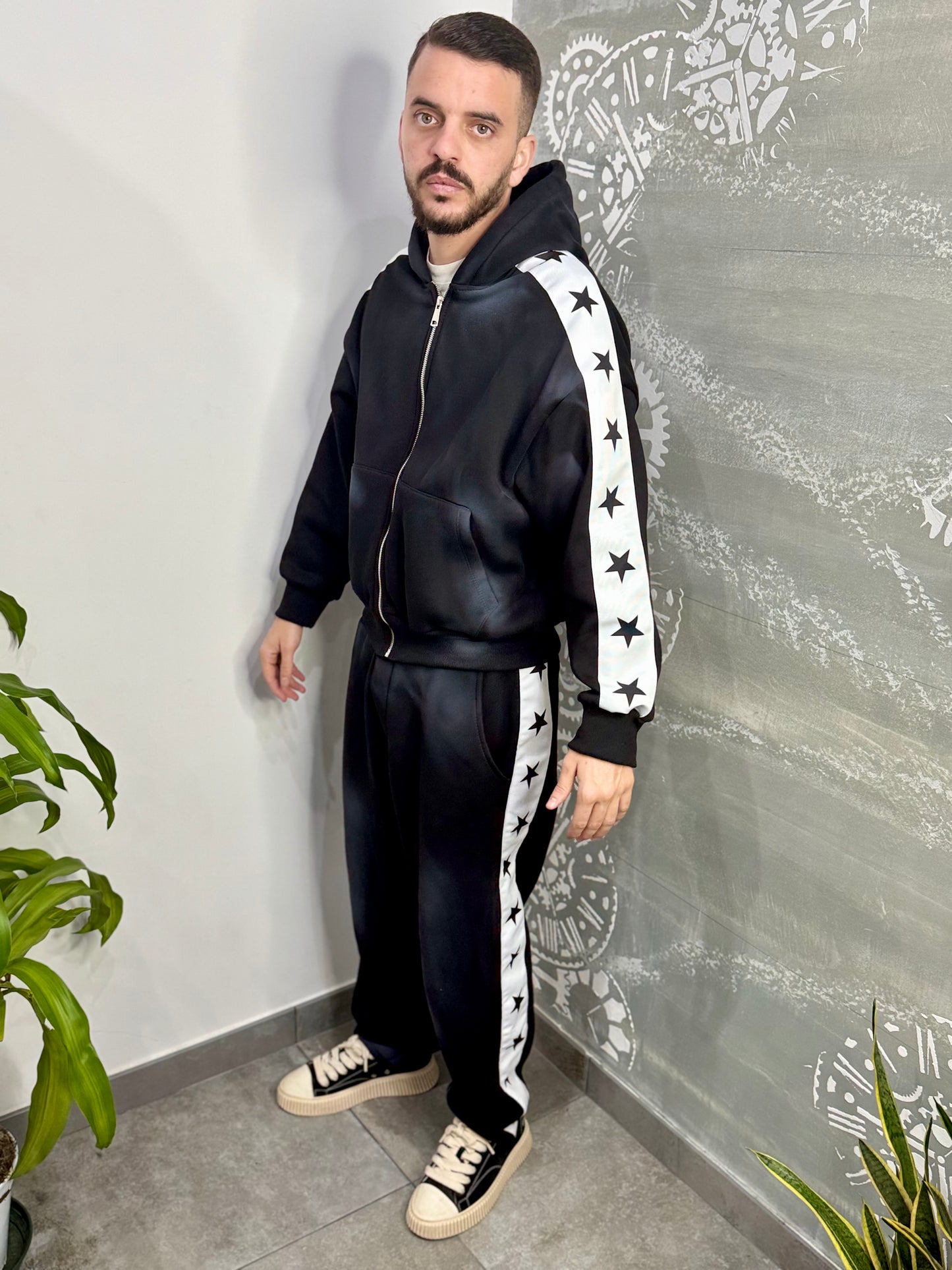 TRACKSUIT STAR BLACK