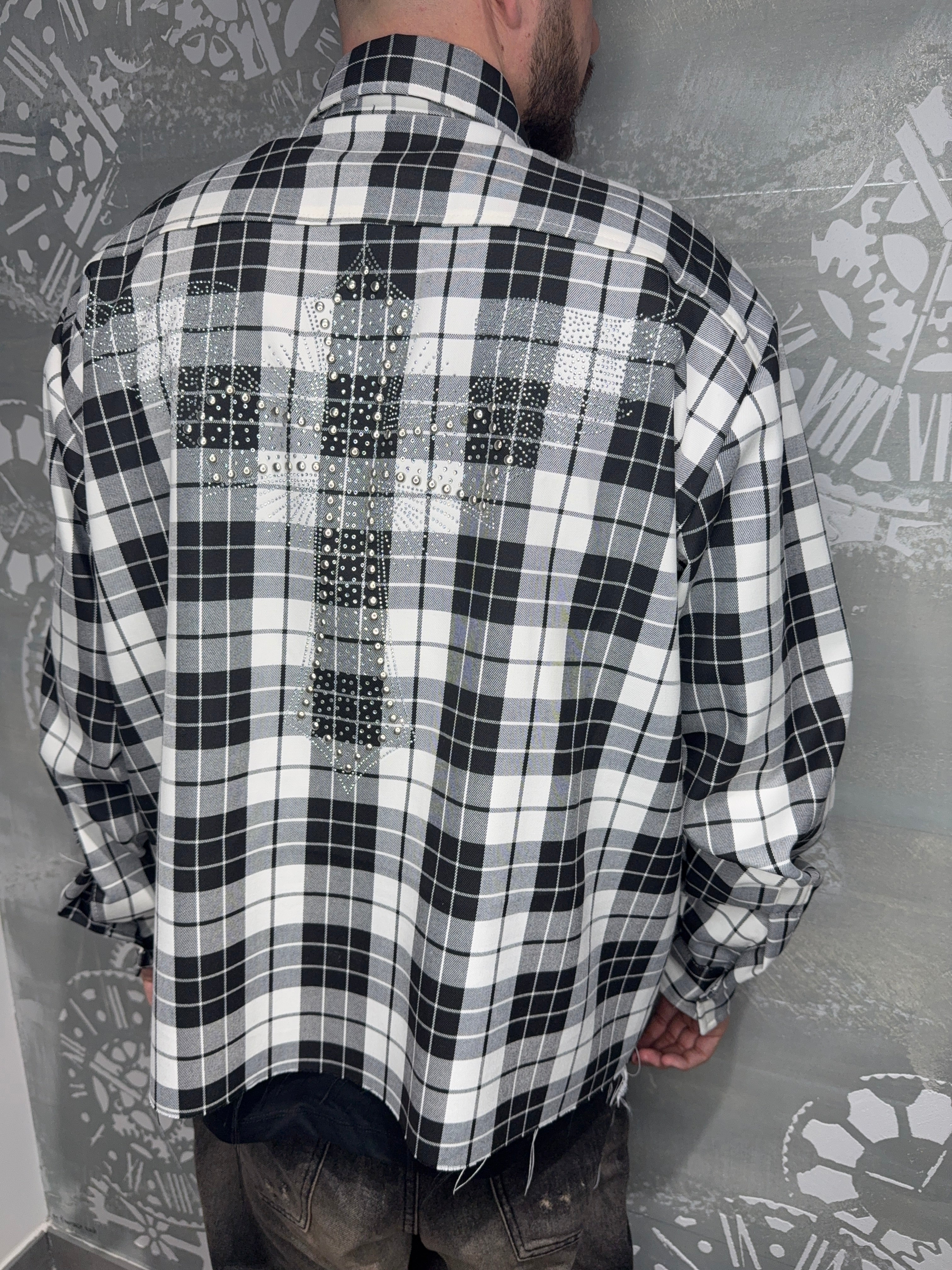 CAMICIA GLITTER CROSS