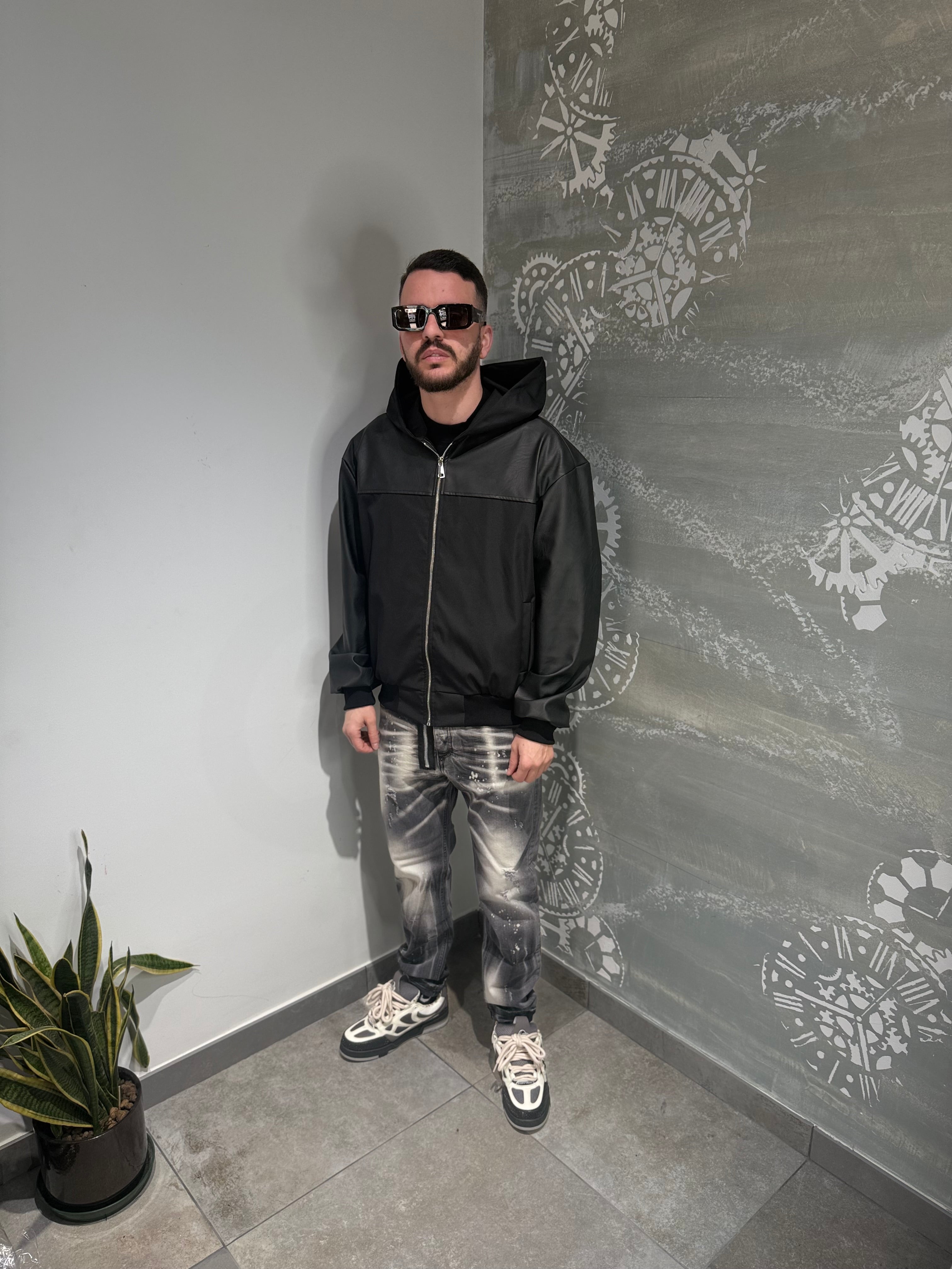 JACKET INSERTI PELLE P/E