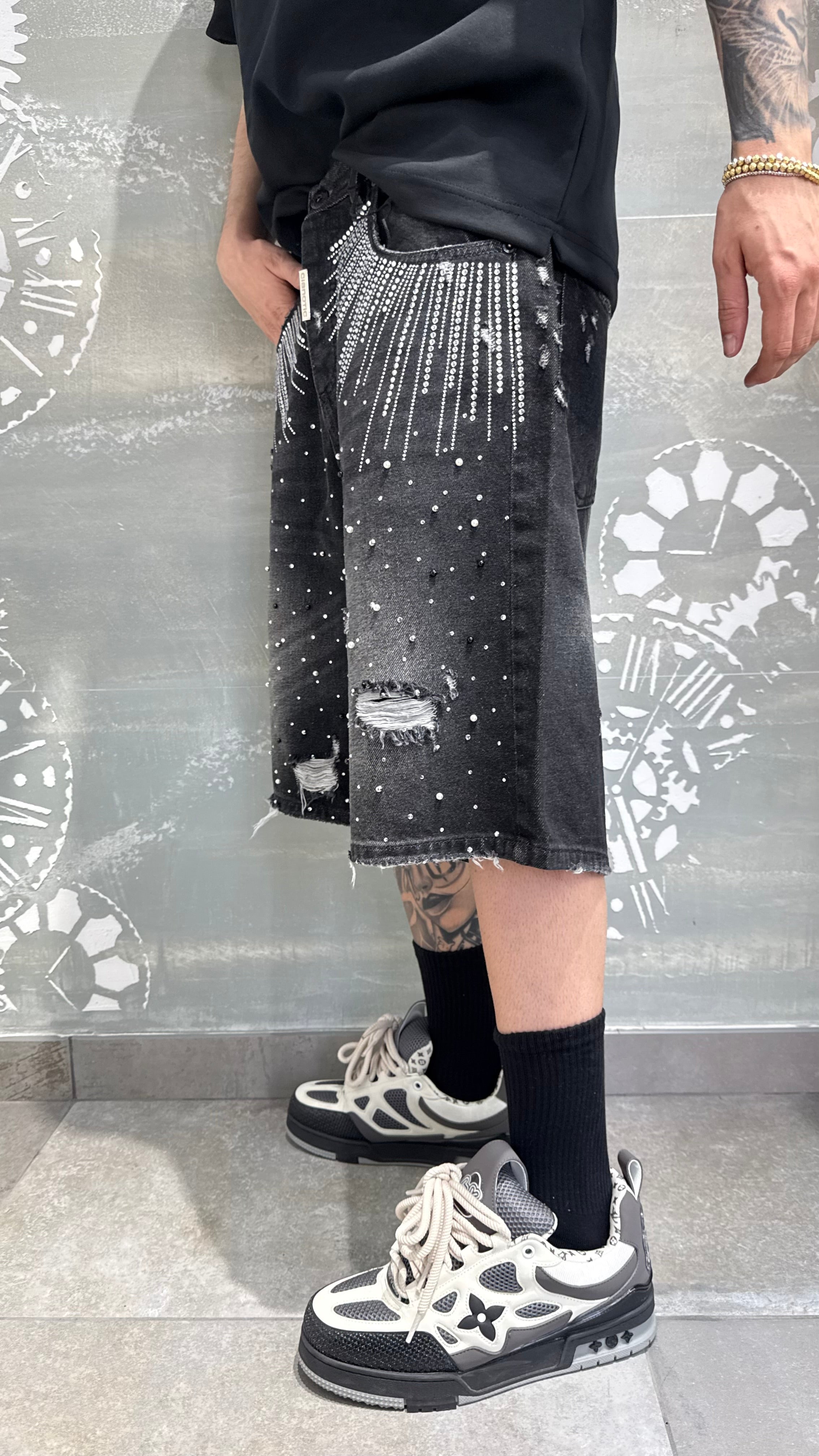SHORT DIAMOND BLACK CNT