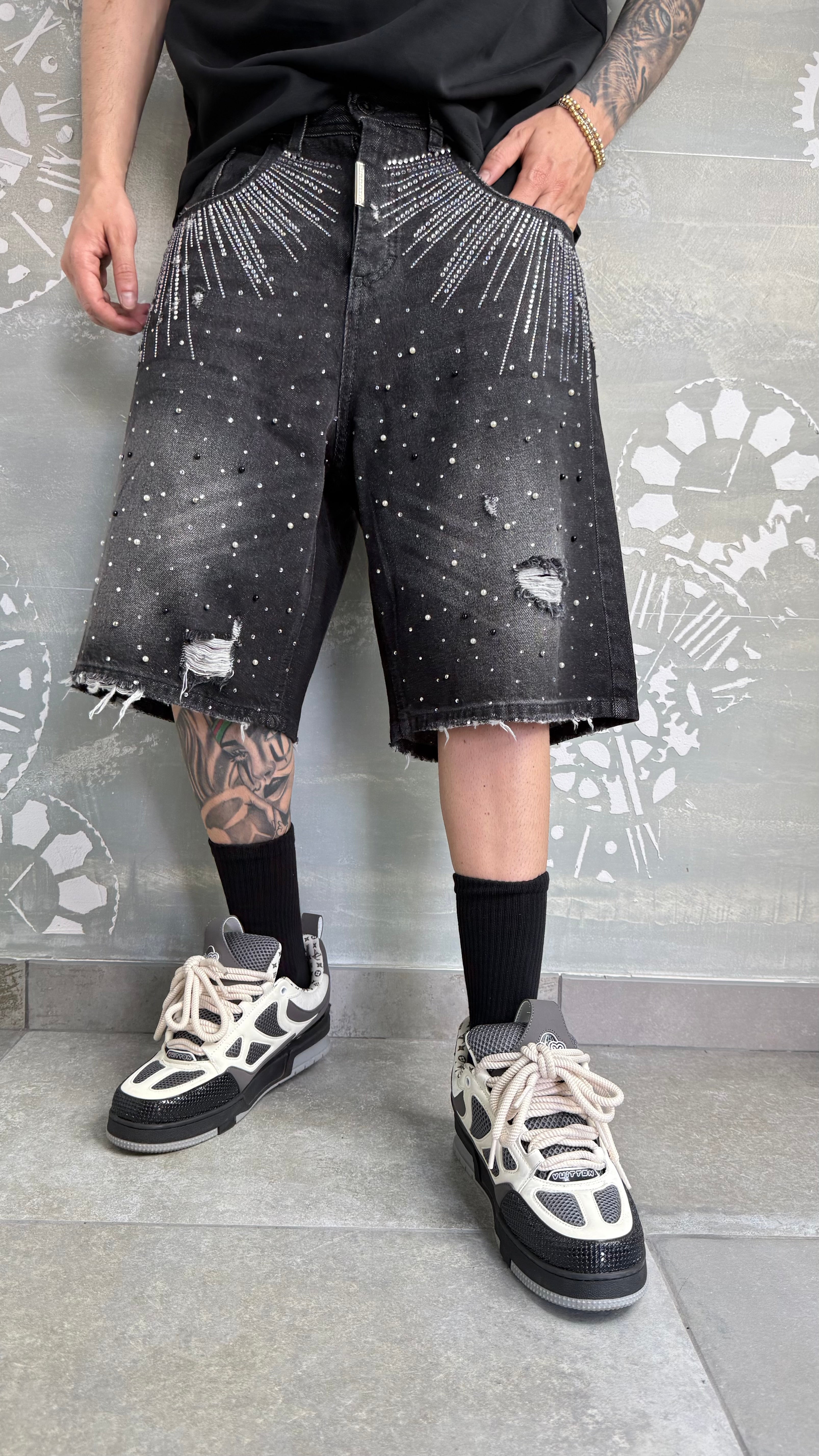 SHORT DIAMOND BLACK CNT