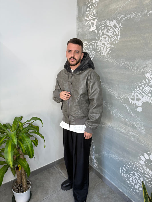 MONTONE ECOPELLE REVERS GREY