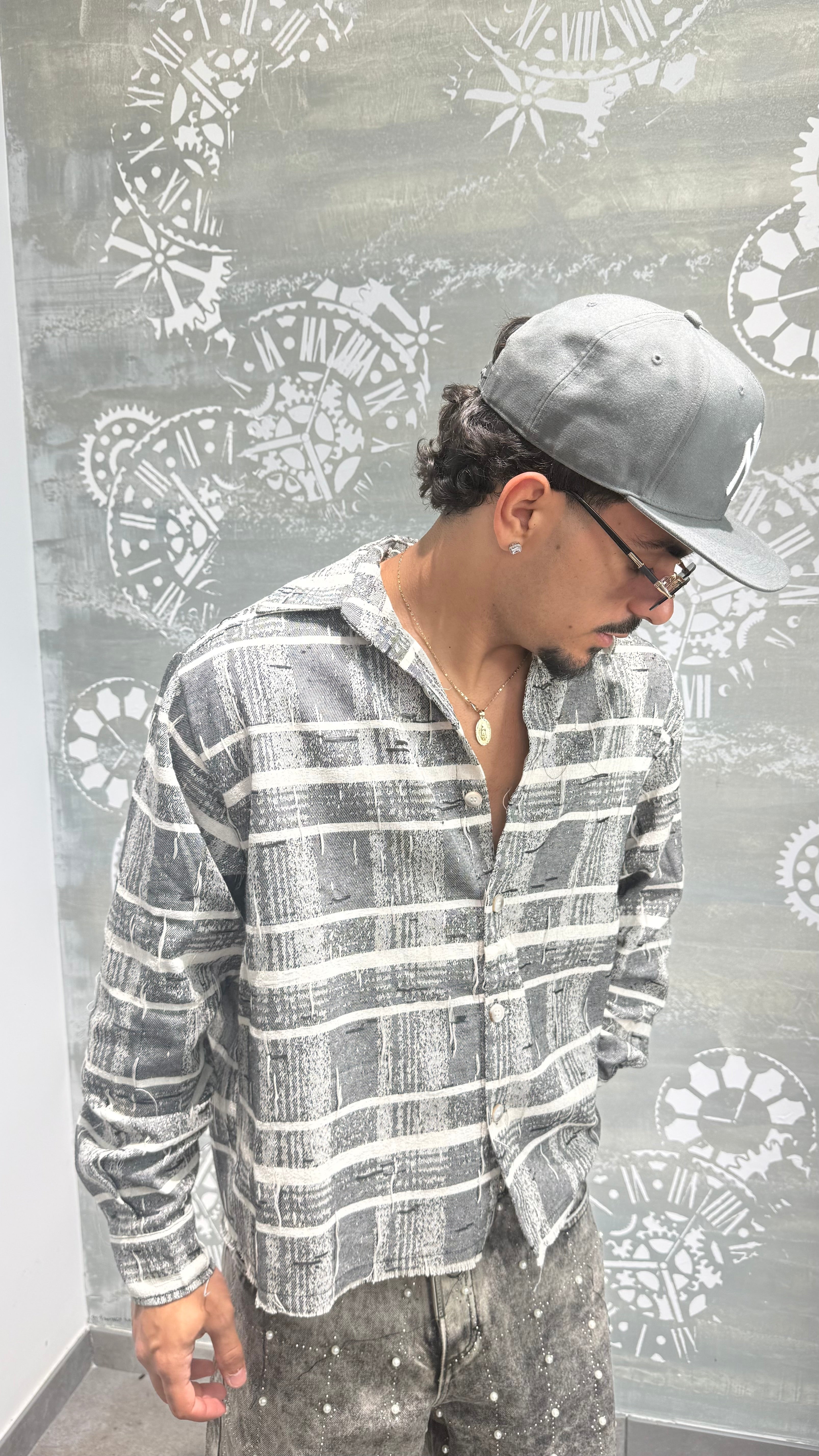 CAMICIA DISTRESSED EARTH 2.0