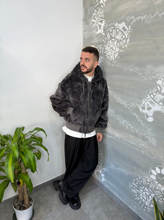 MONTONE ECOPELLE REVERS GREY