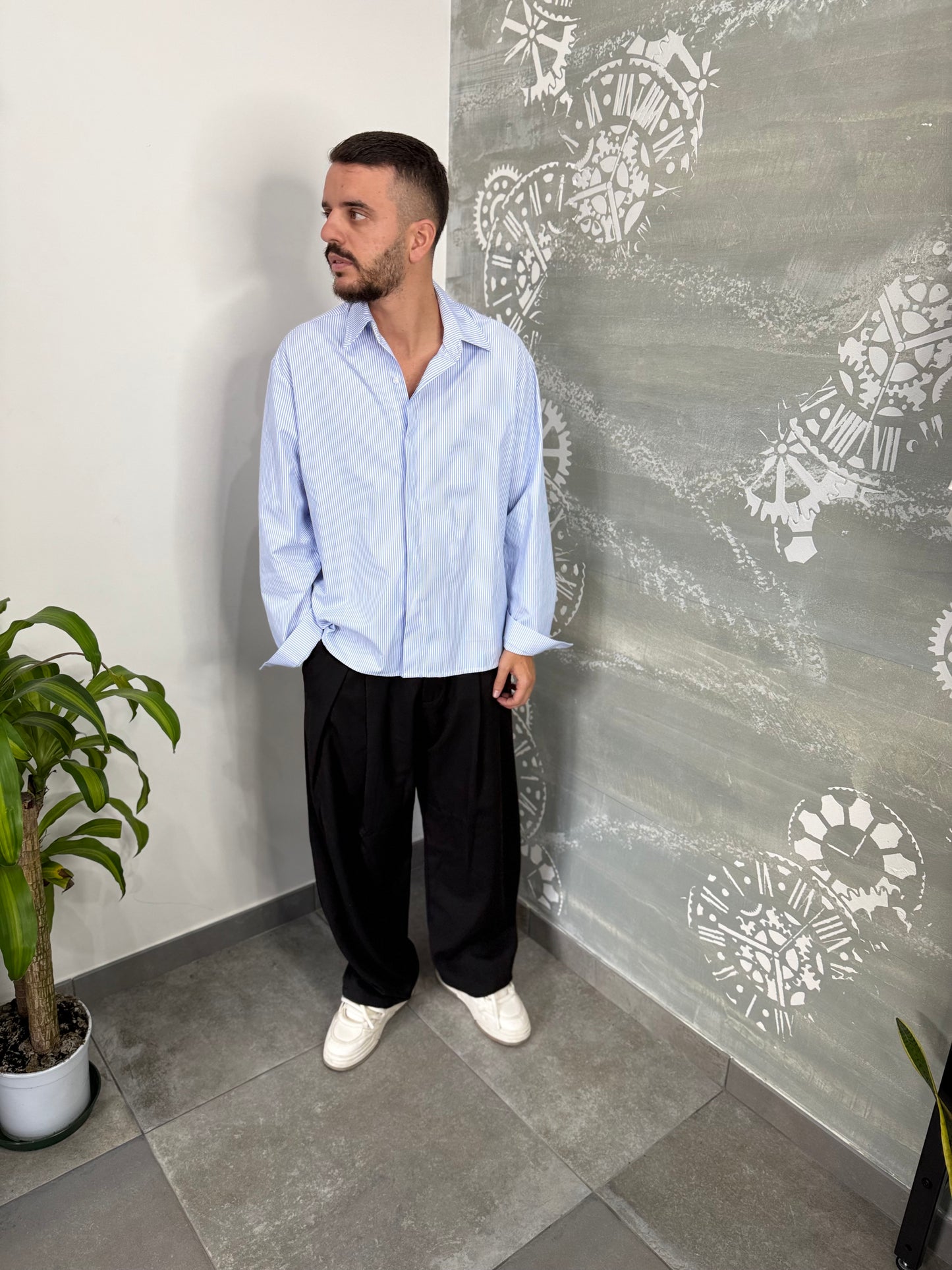 CAMICIA BOTTONE A SCOMPARSA