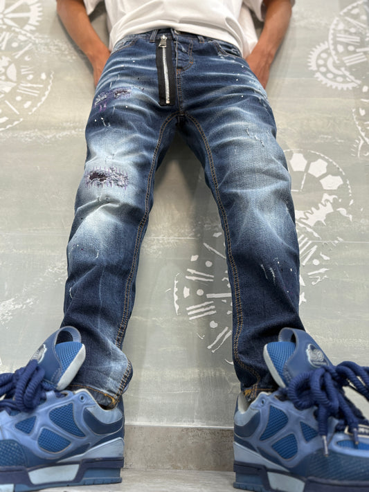 DSQ ZIP BLUE