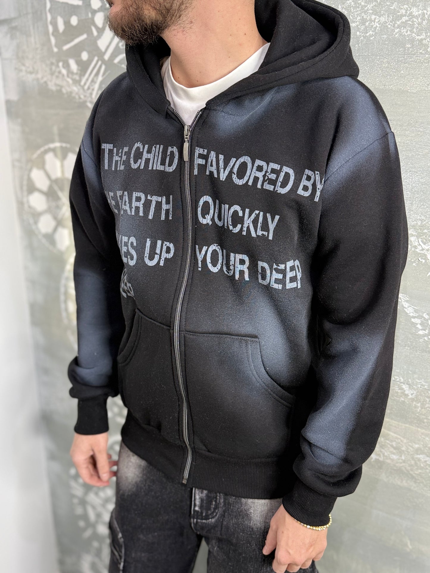 HOODIE FAVORED ZIP