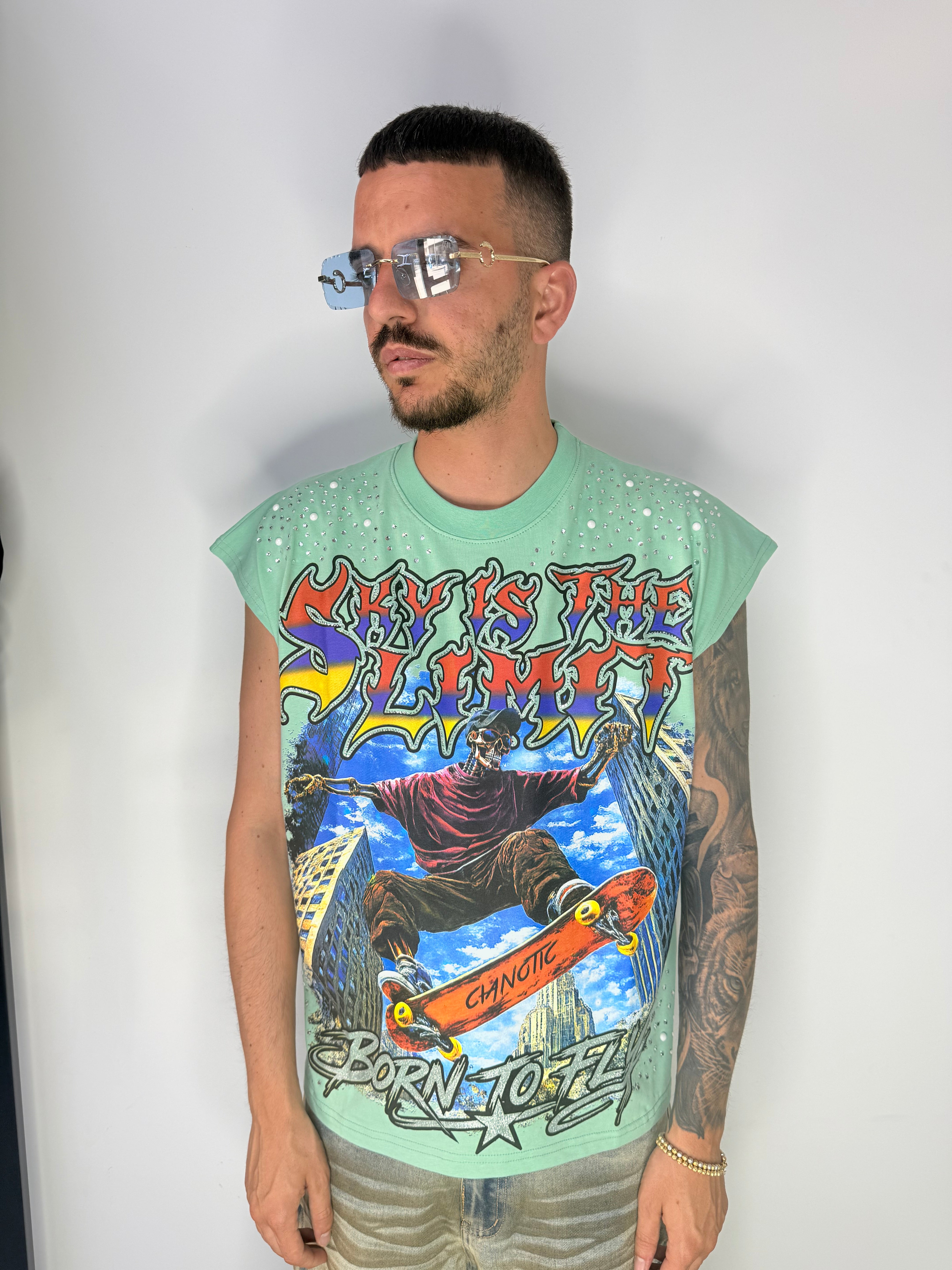 CANOTTA SKATE GLITTER