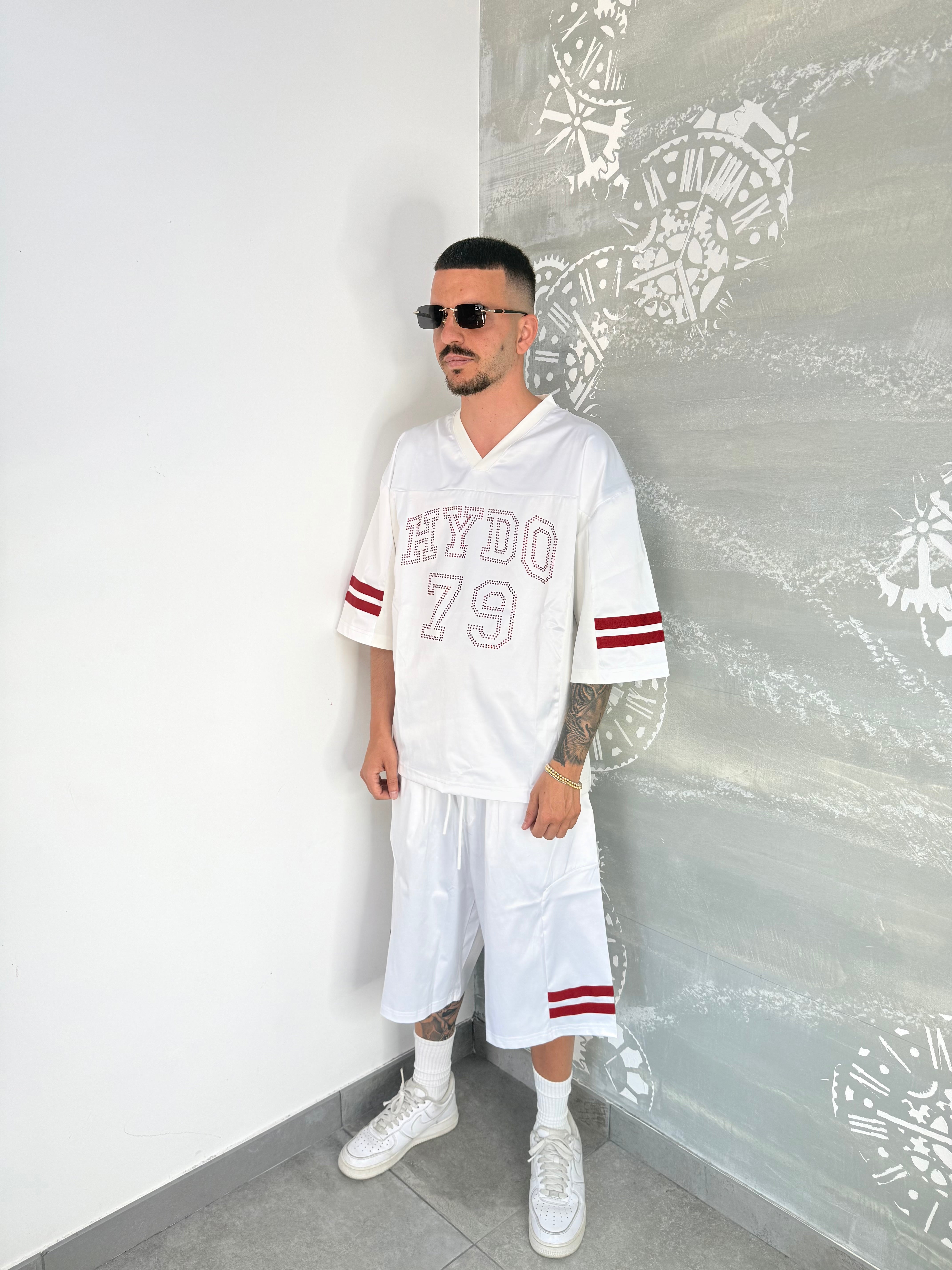 COORDSET HYDO STRASS WHITE