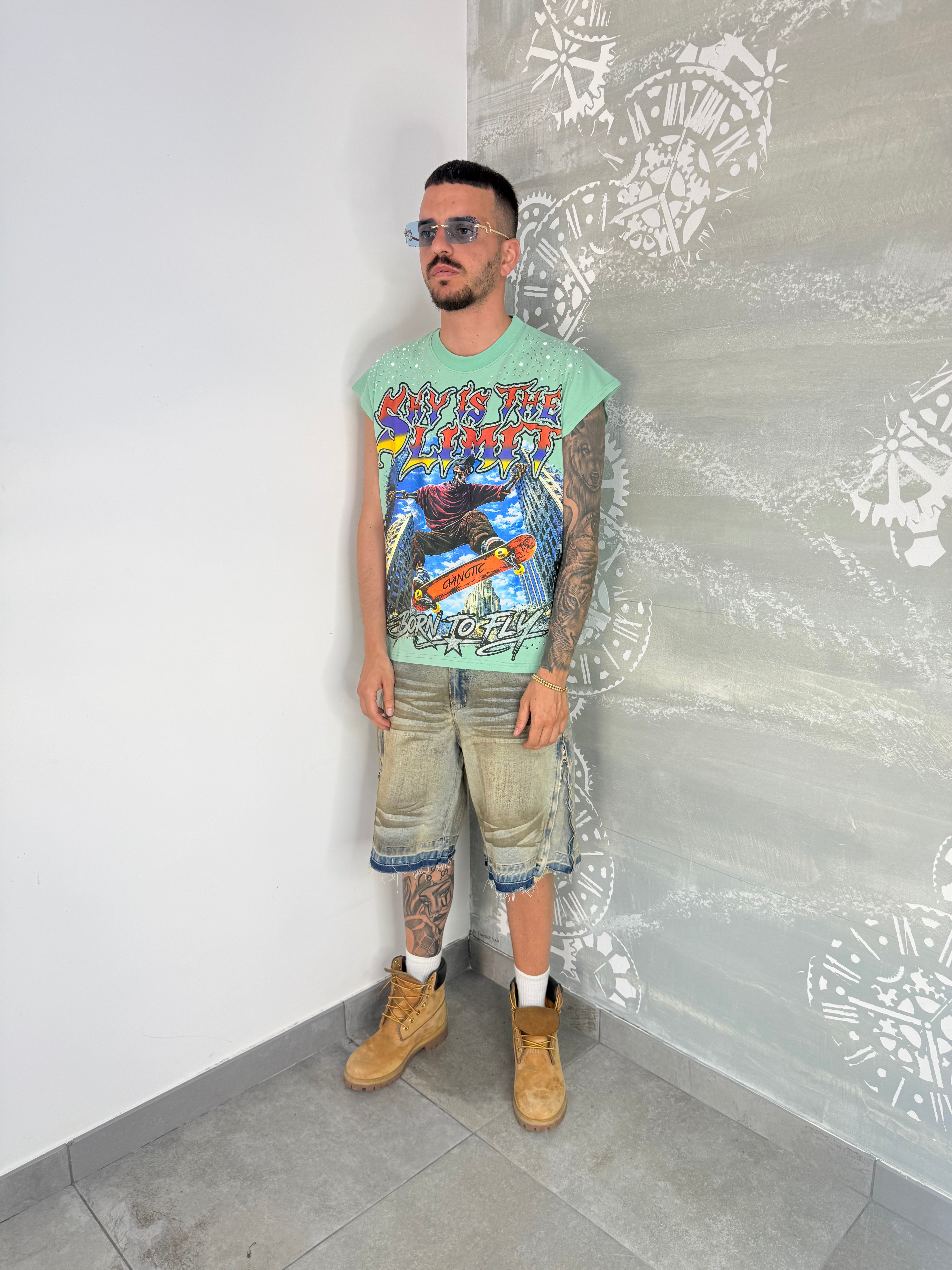 CANOTTA SKATE GLITTER