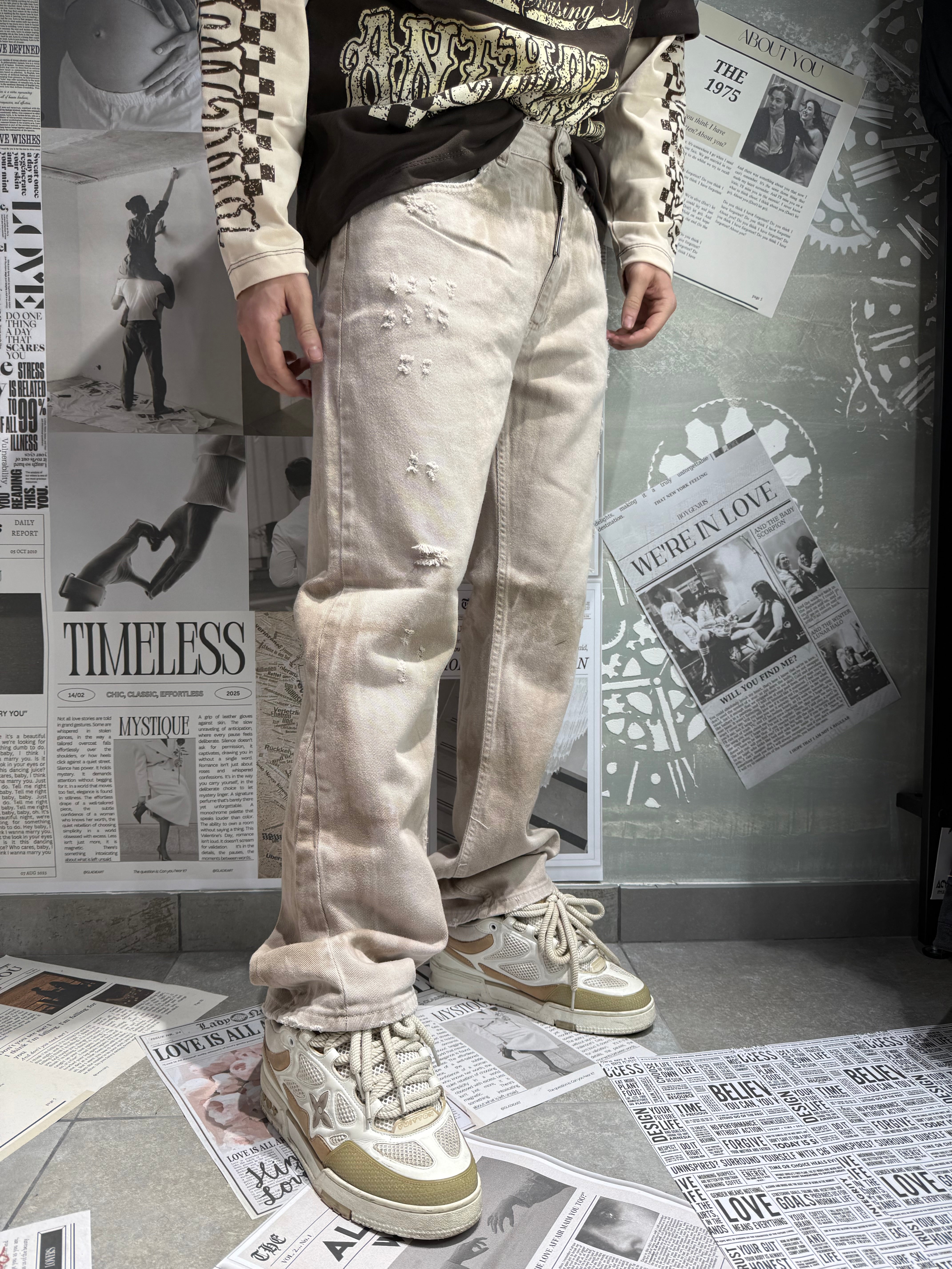 FLARE WASHED BEIGE