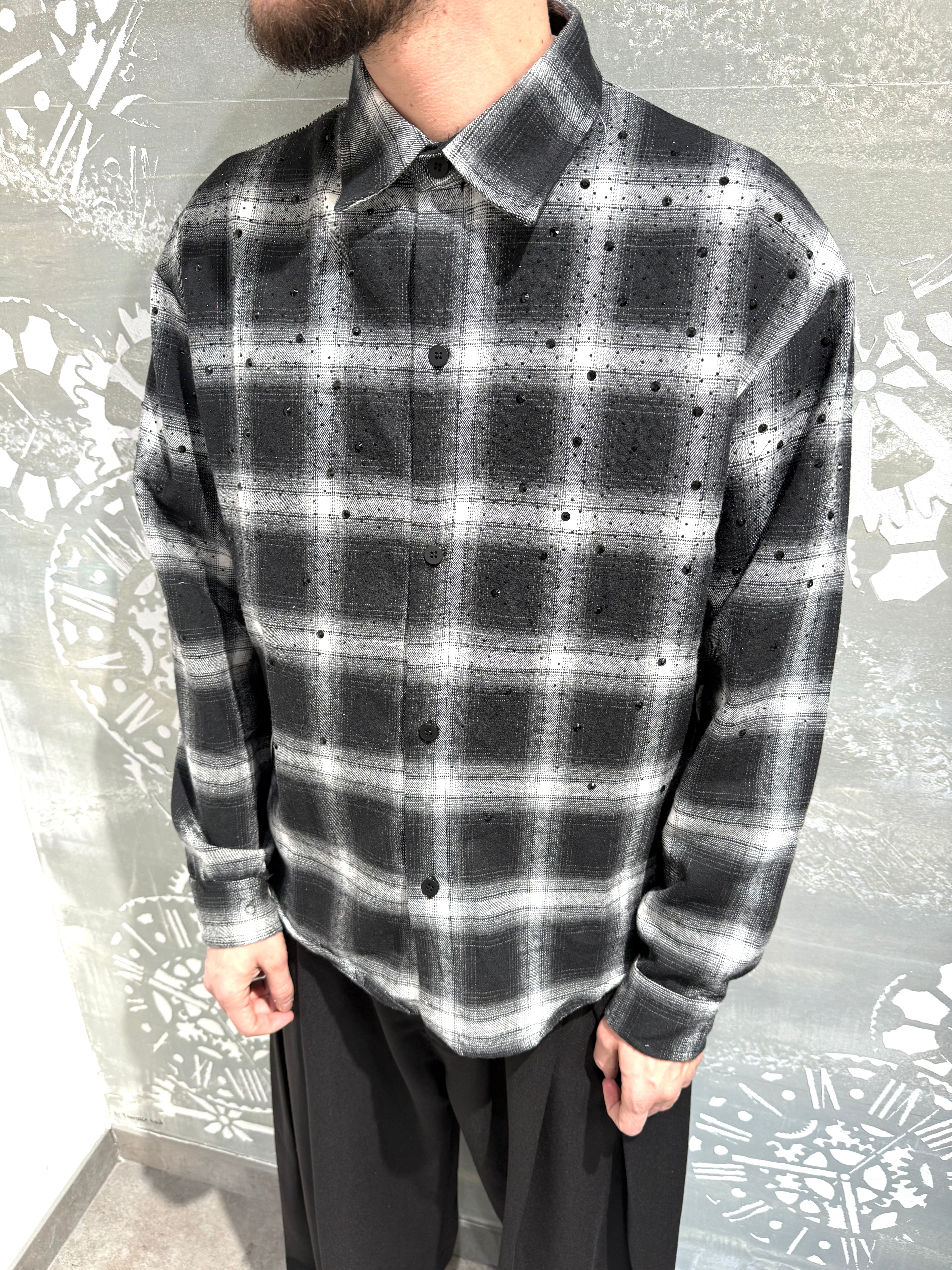 CAMICIA GLITTER BLACK