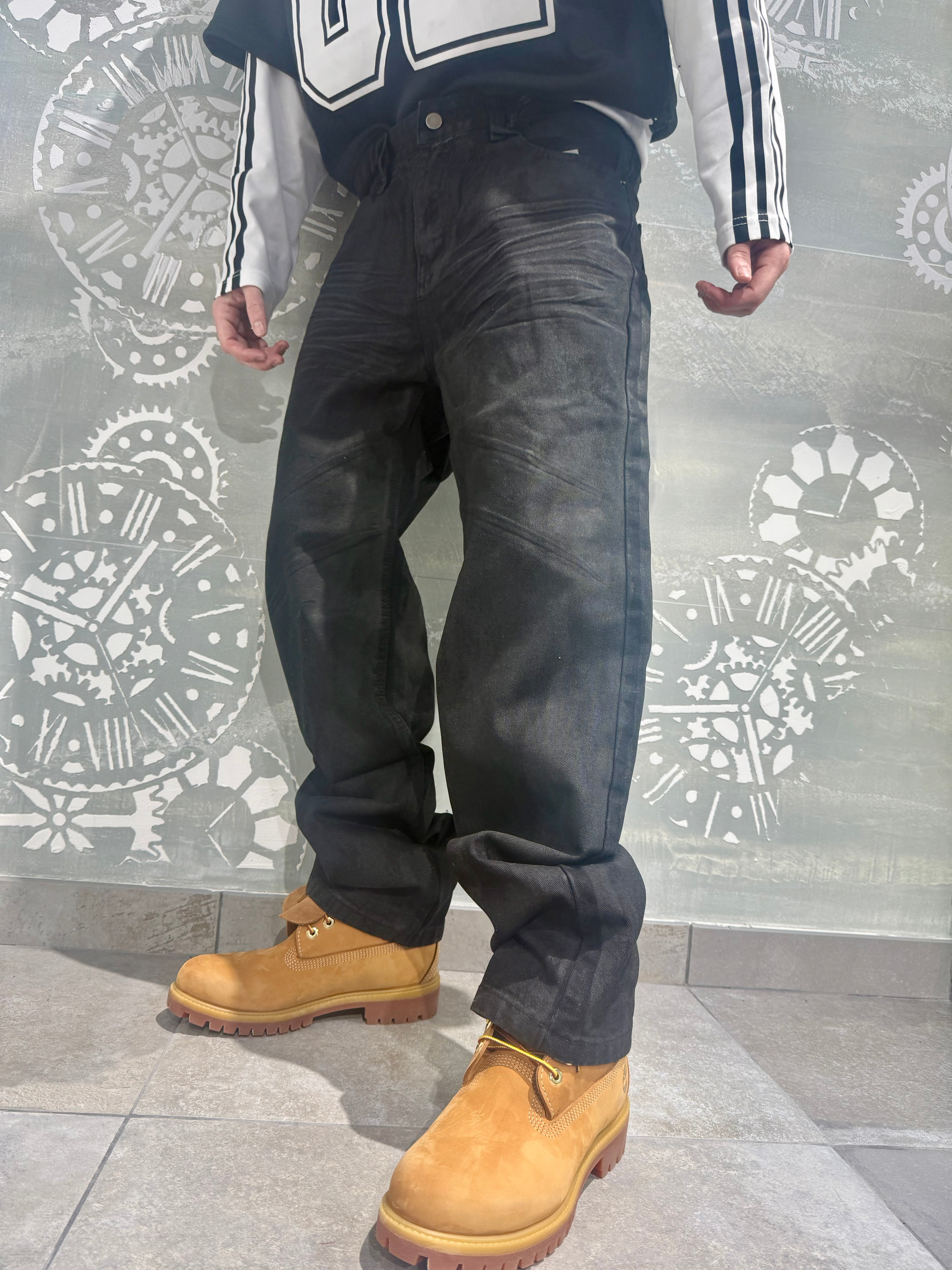 BAGGY SPALMATO BLACK
