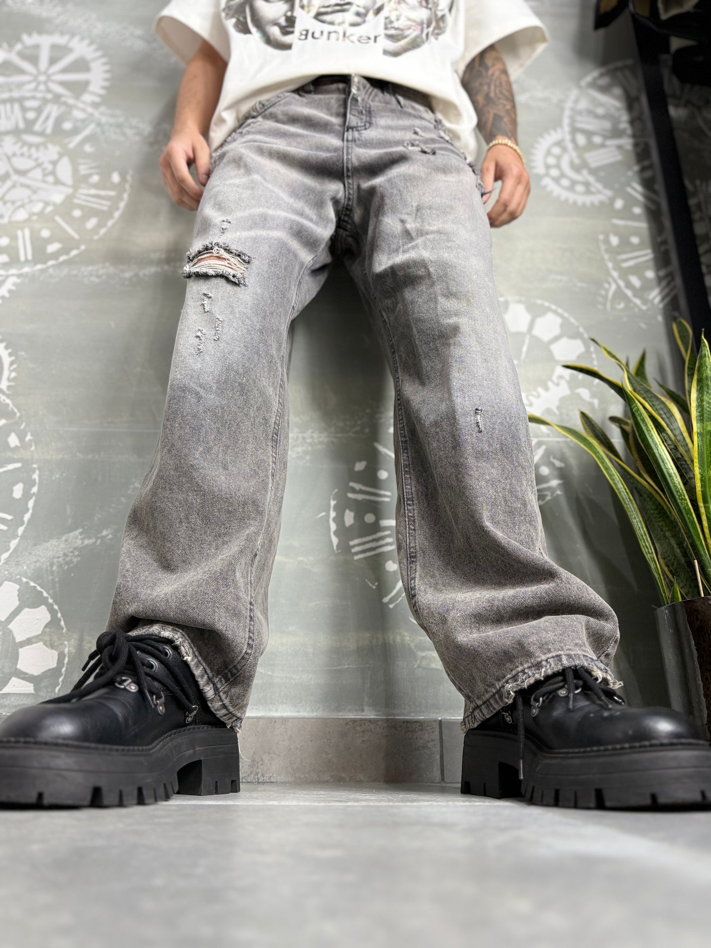 BAGGY GRAY SABBIATO CNT