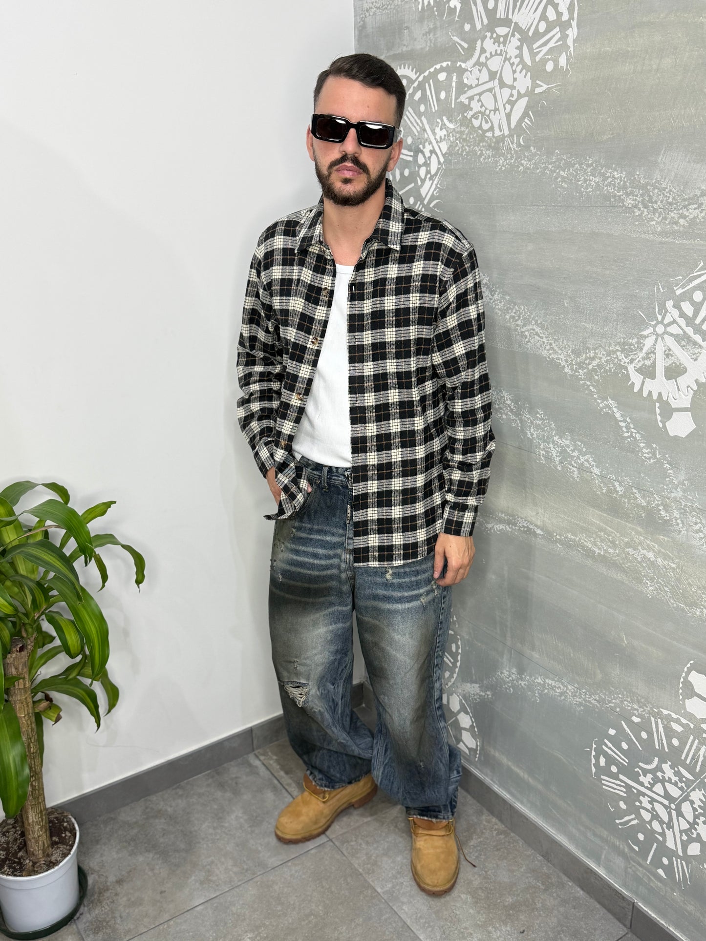 CAMICIA FLANELLA BLACK