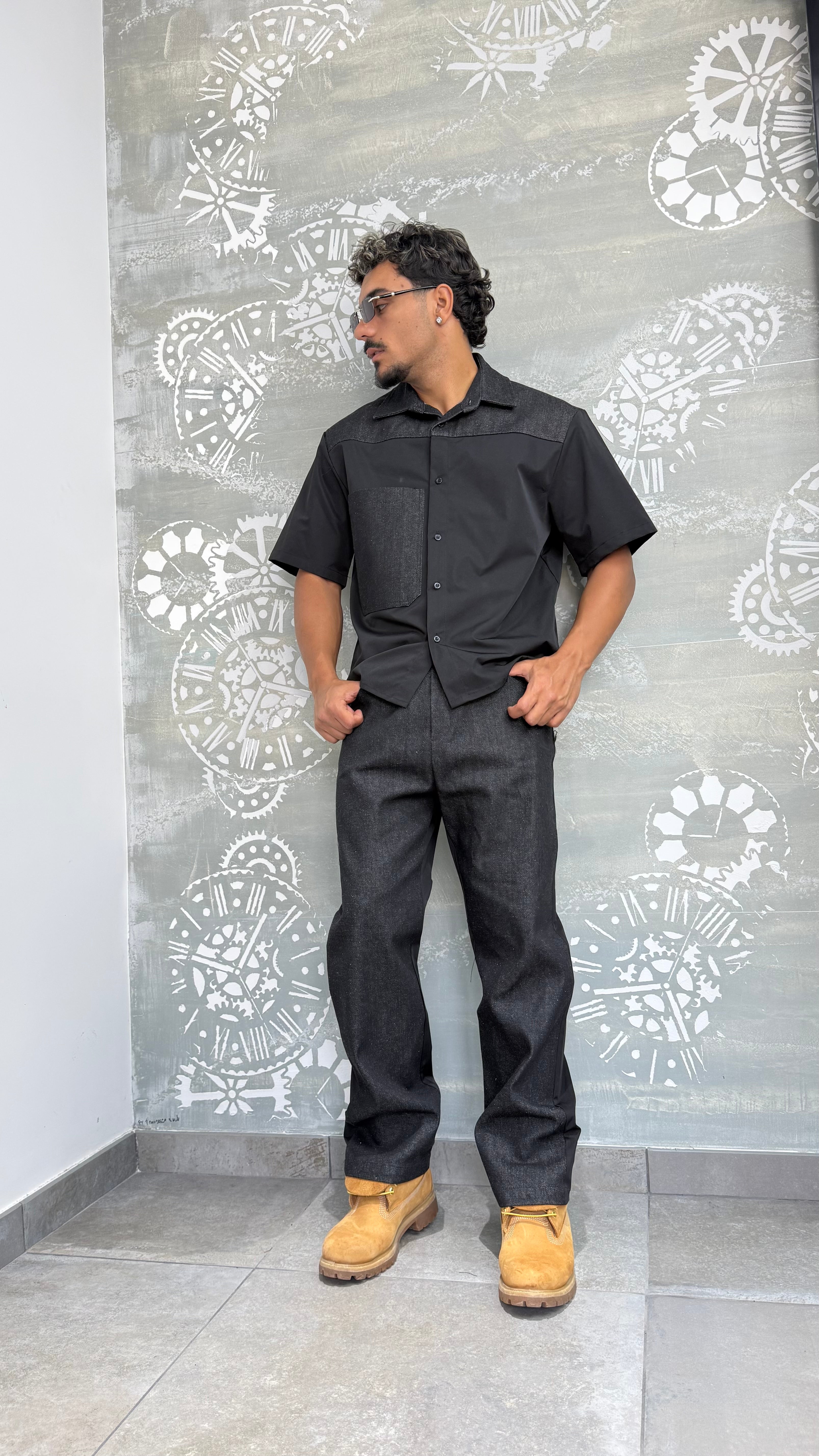 COORDSET DOPPIO TESSUTO BLACK