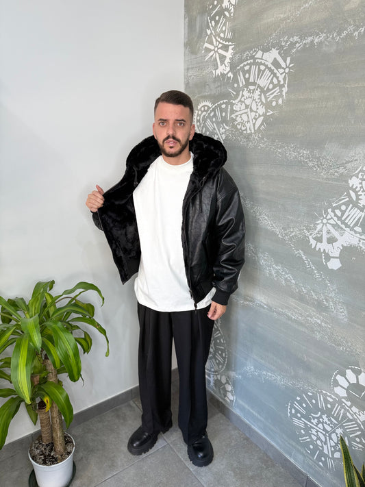 MONTONE ECOPELLE REVERS BLACK