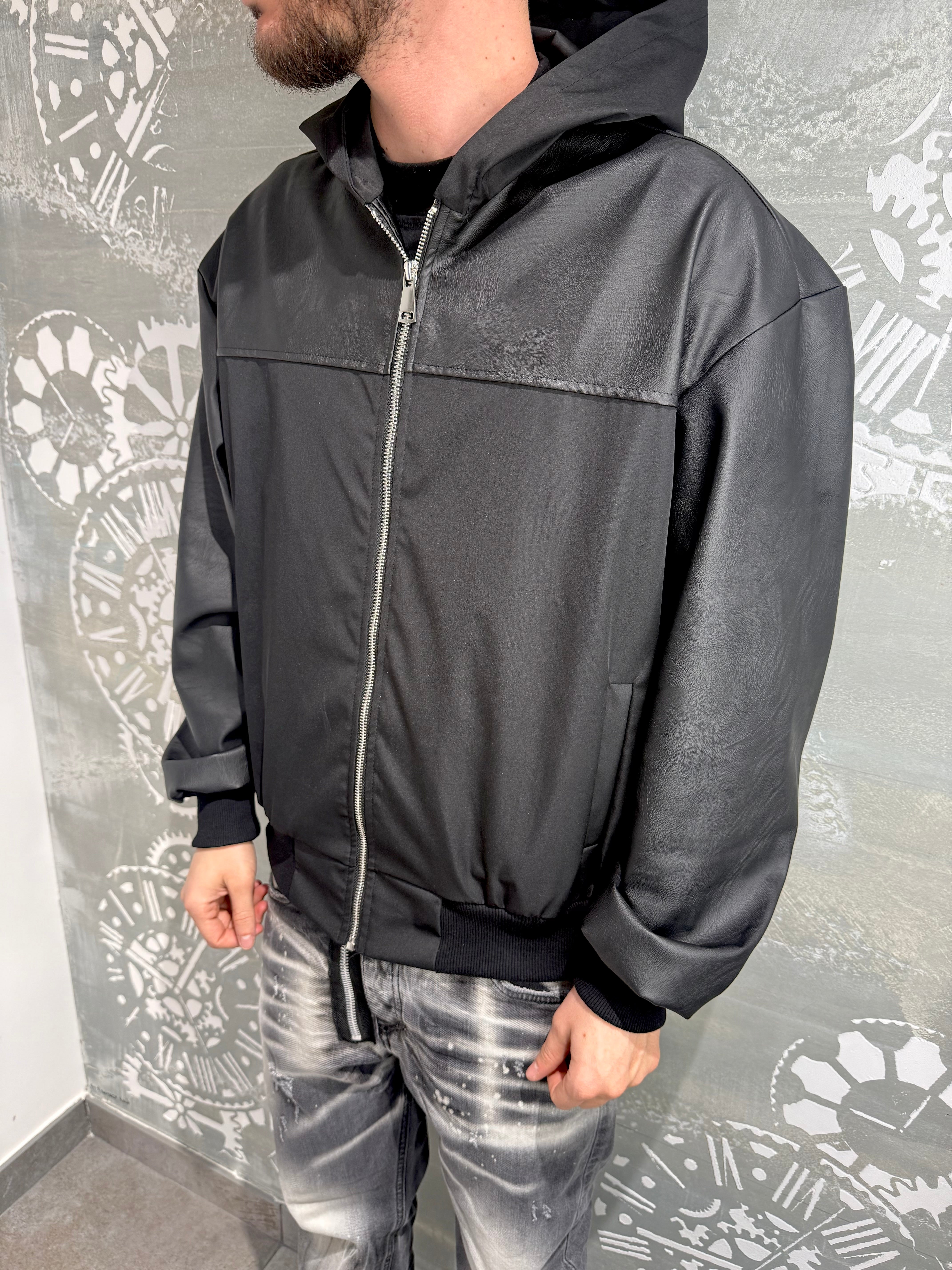 JACKET INSERTI PELLE P/E