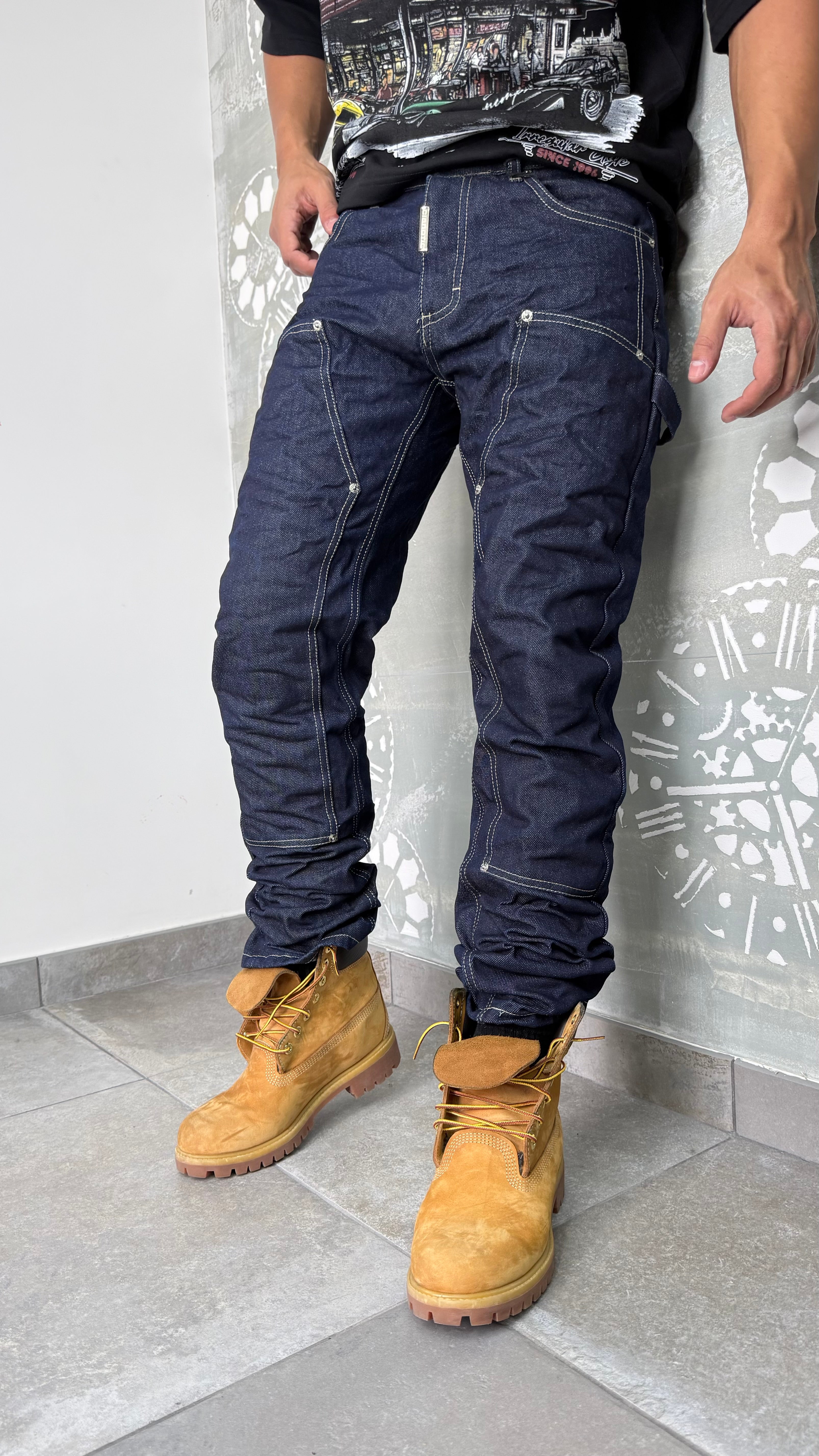 BAGGY GRIZZATO BLUE CNT