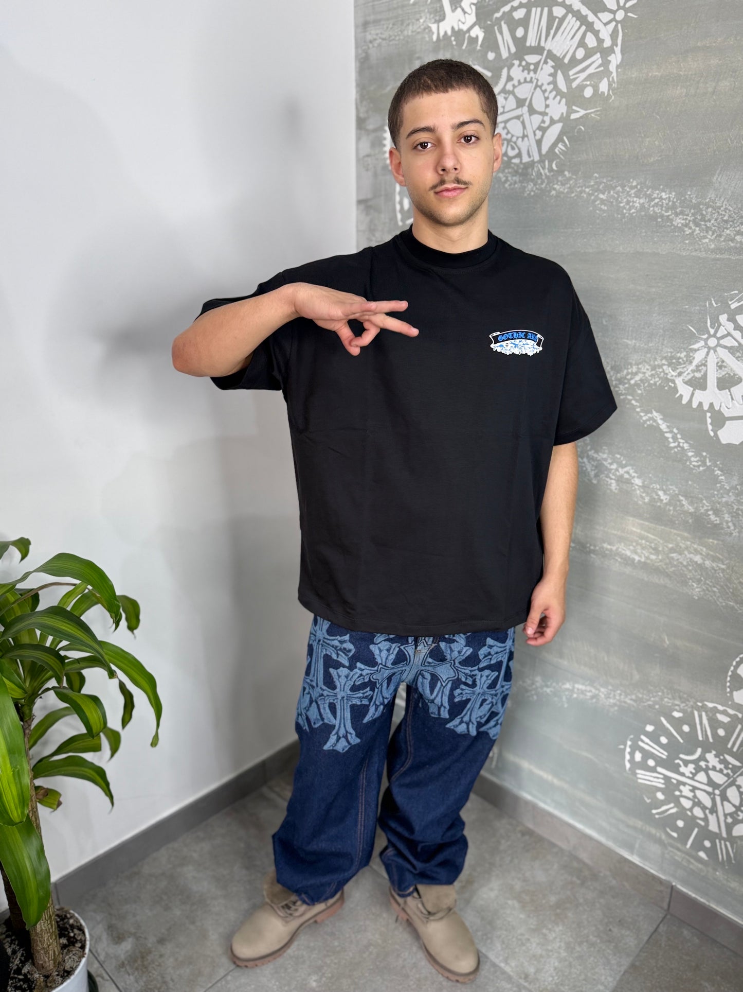 SHIRT CROCIFISSO BLUE