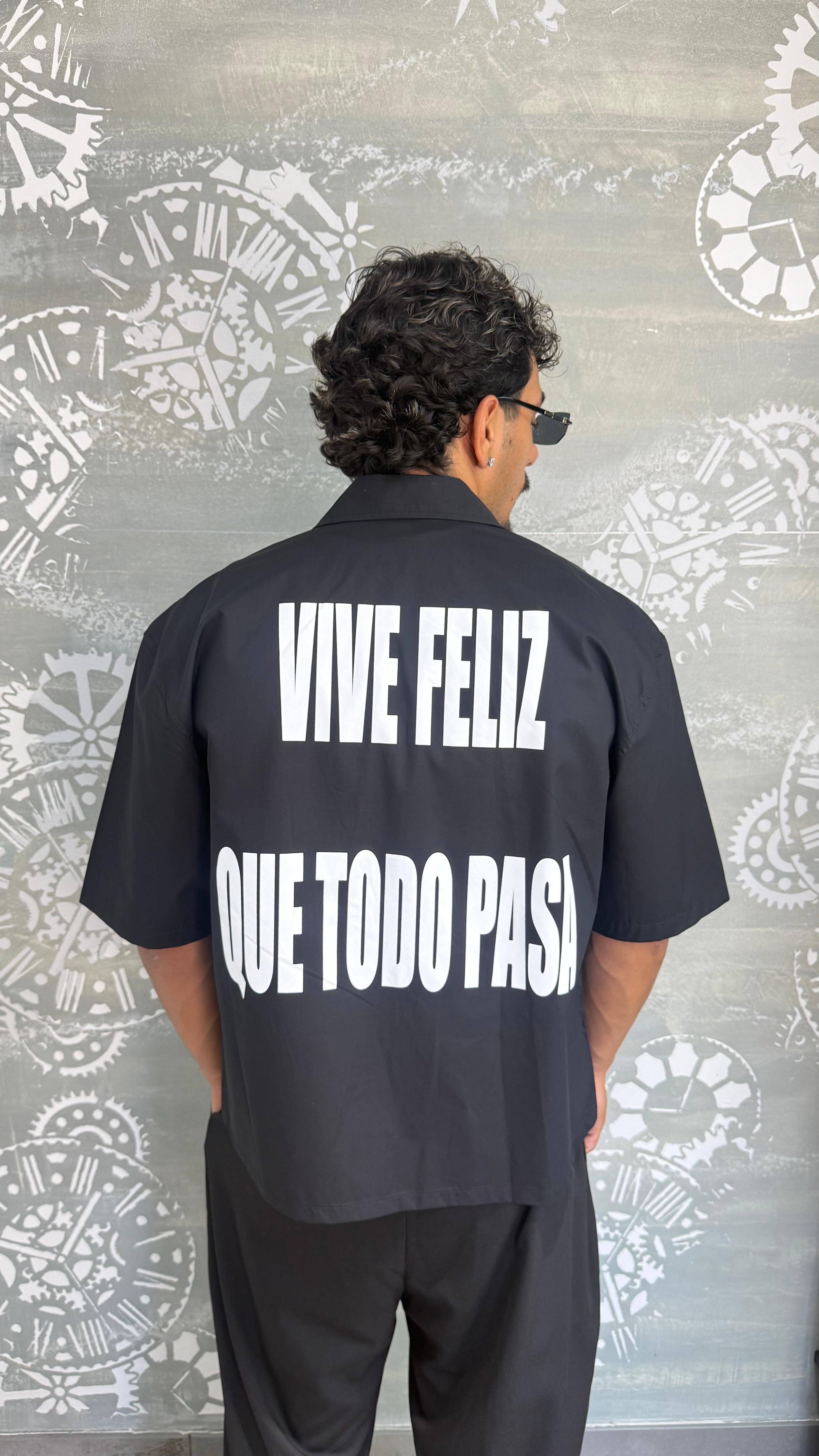CAMICIA VIVE FELIZ