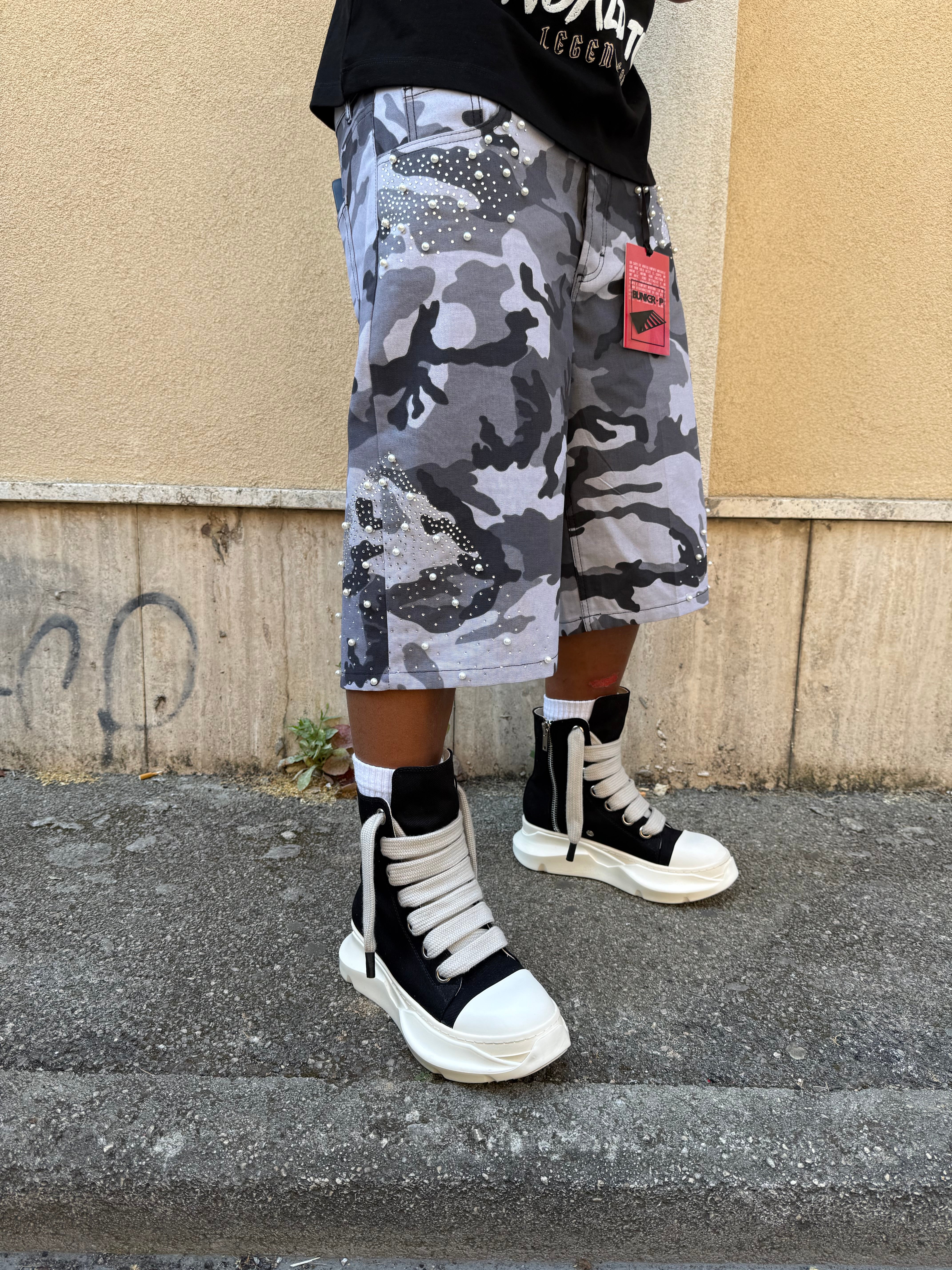 JORTS CAMO DIAMOND GREY