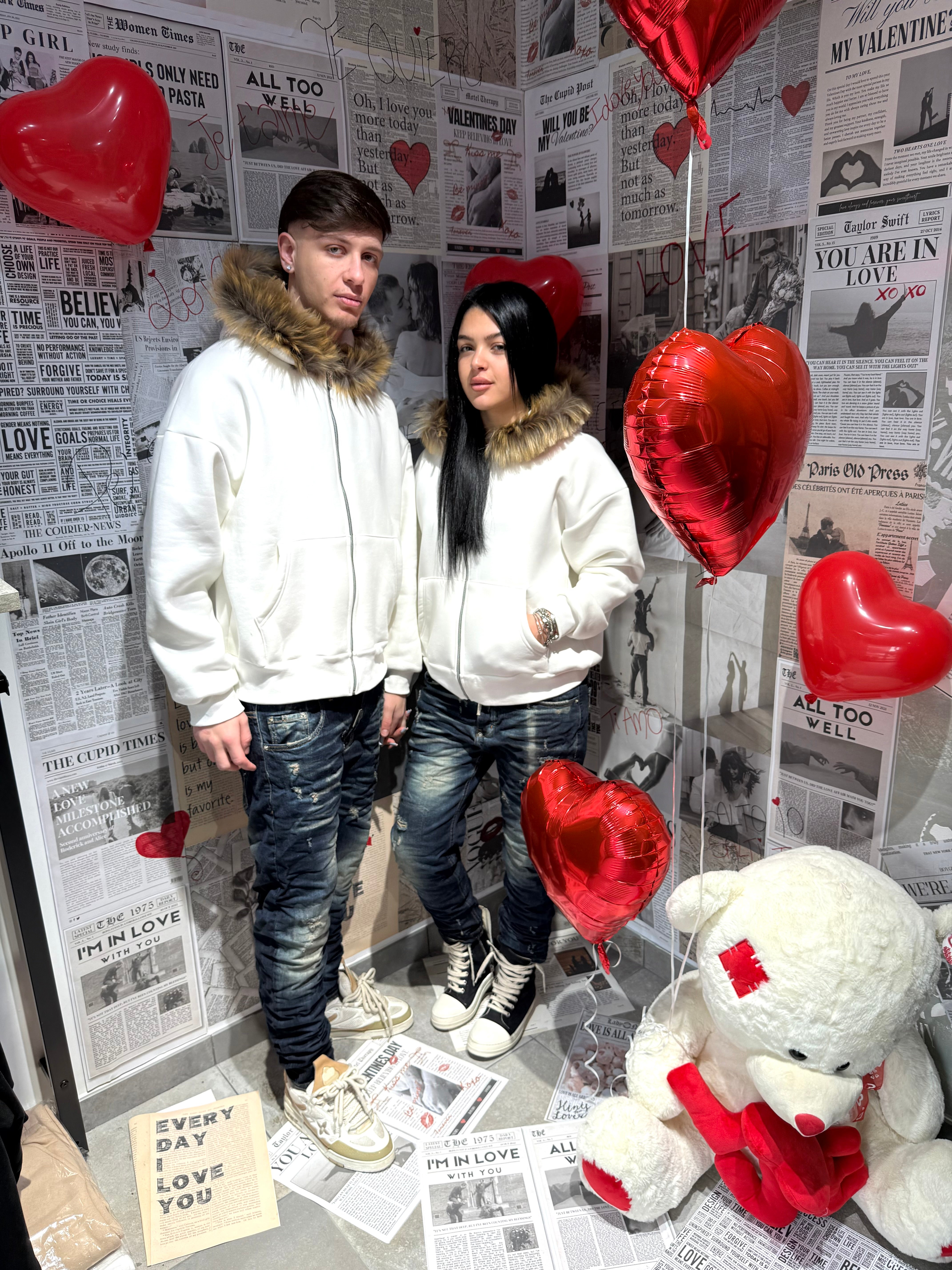 HOODIE GEOLIER WHITE