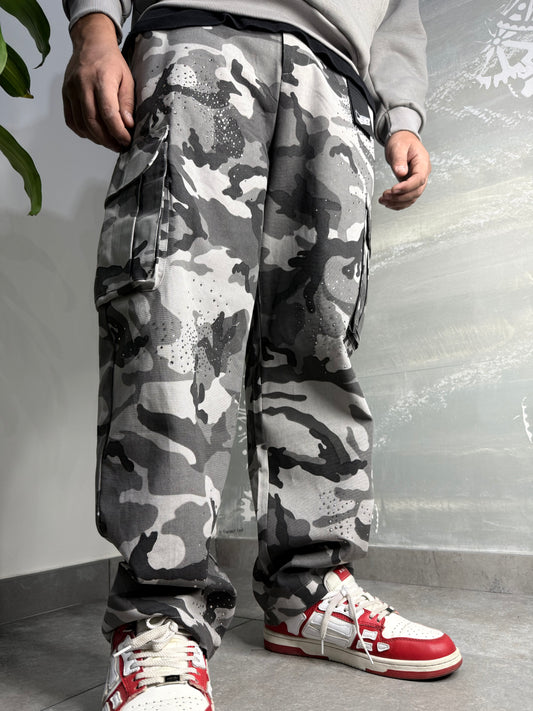 CARGO MIMETICO BRILLANTINI