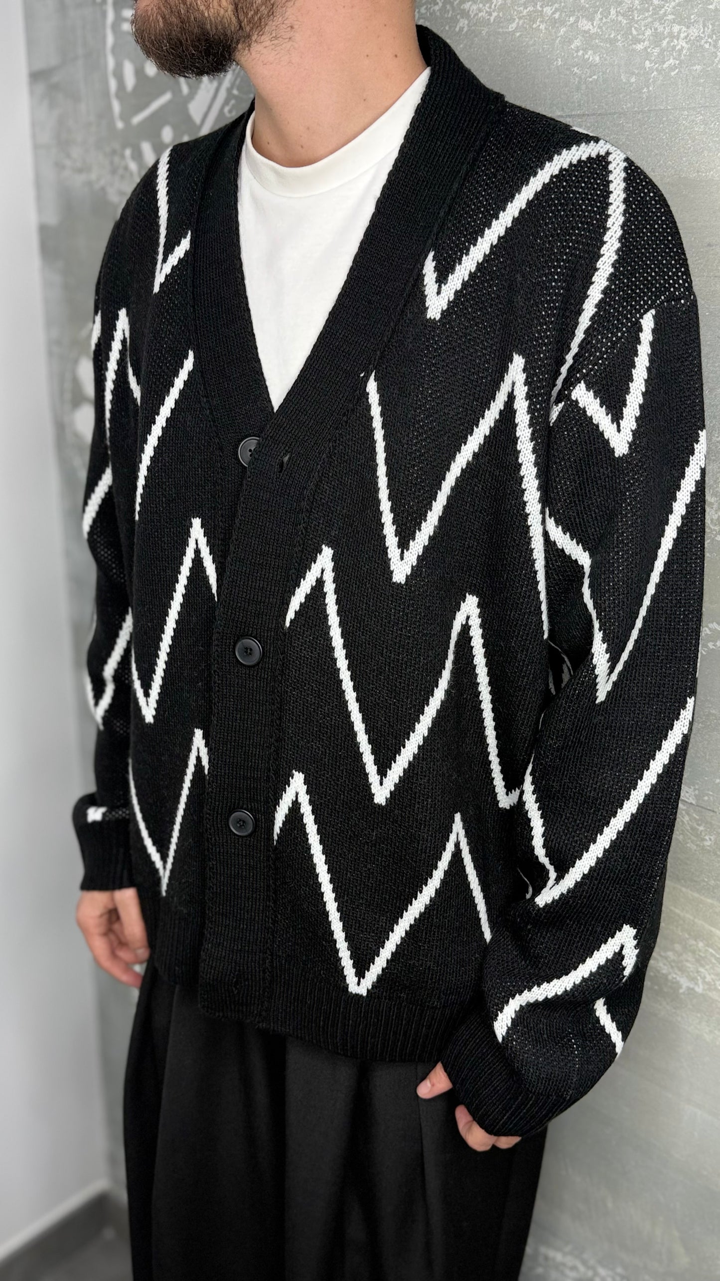 CARDIGAN ZIG ZAG