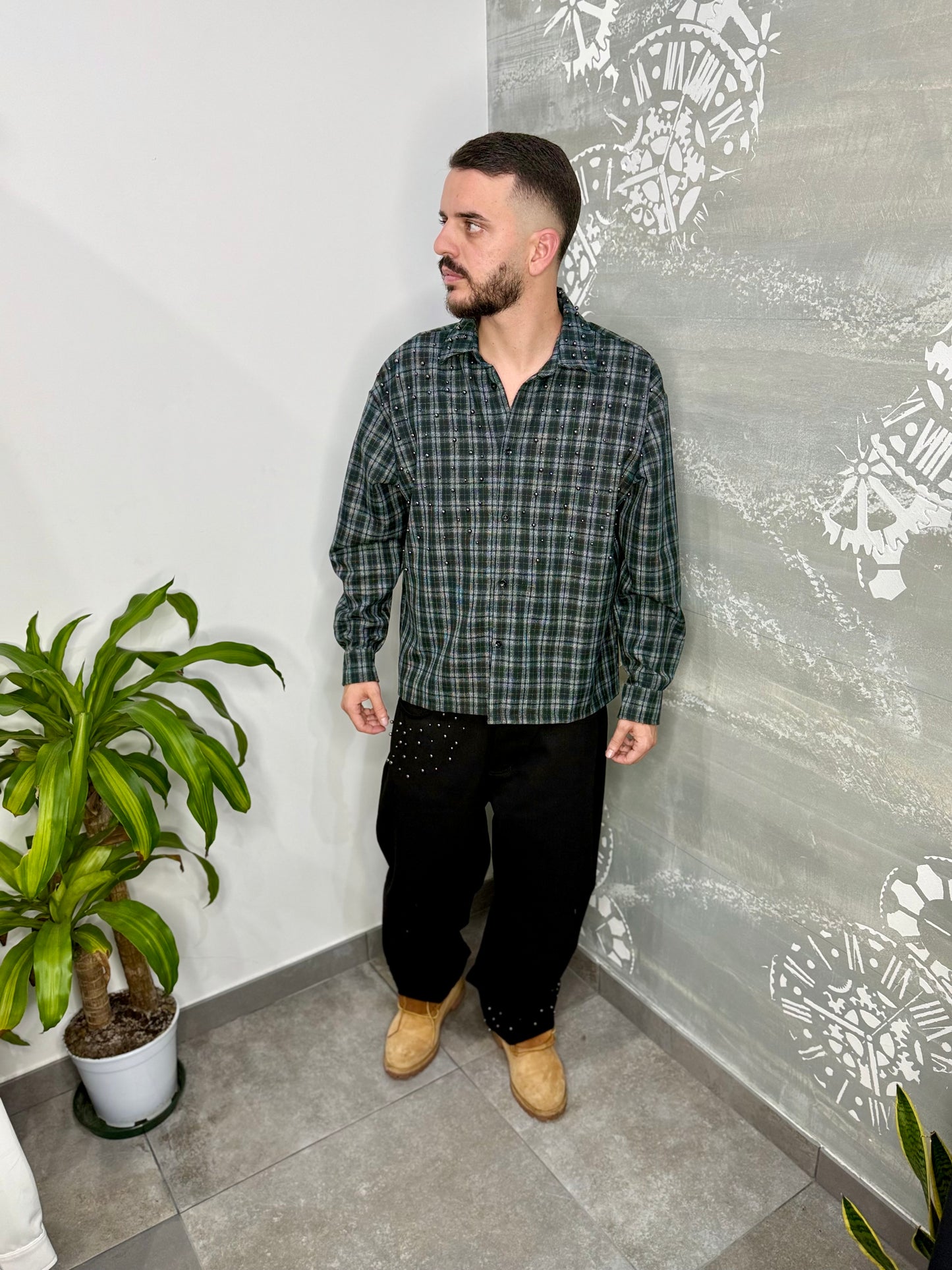 FLANELLA STRASS GREEN