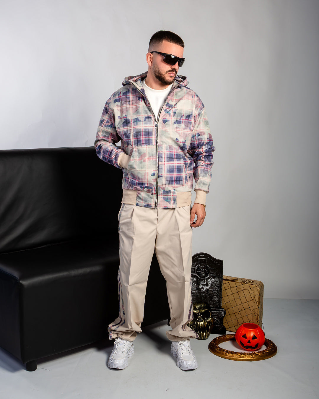 TRACKSUIT QUADRI CAMO BEIGE